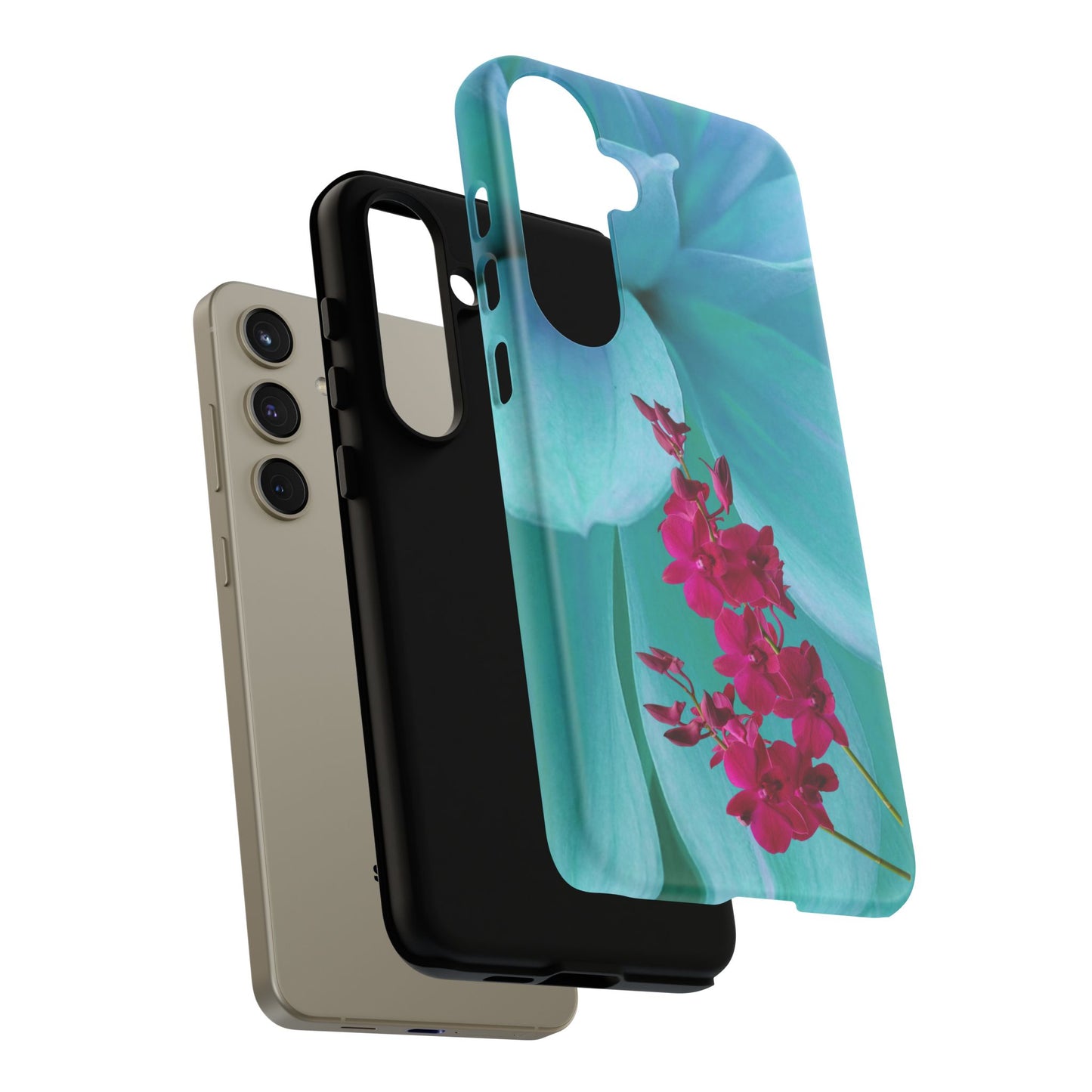 Tough Phone Case - Elegant Orchid Design