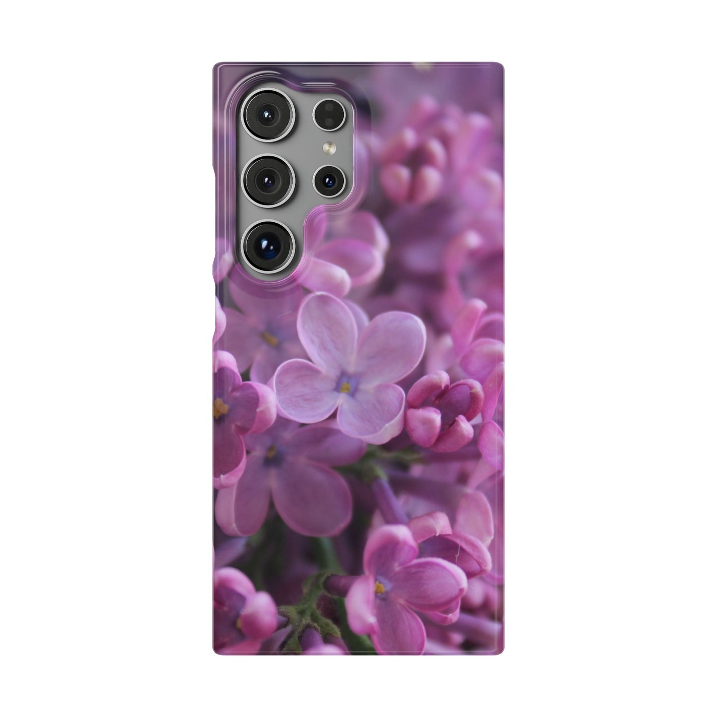 Snap Cases – Vibrant Purple Blossom Design for a Personalized Touch