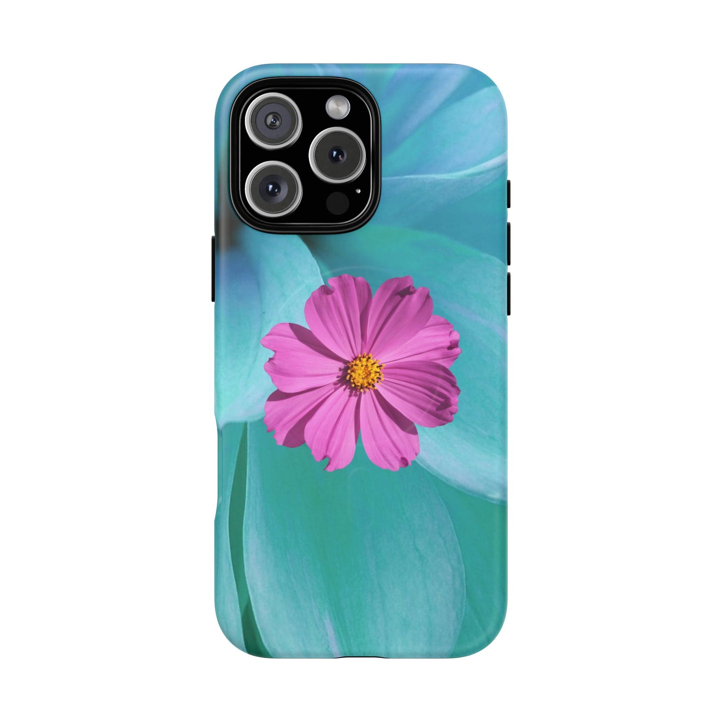 Tough Magnetic Phone Case - Vibrant Pink Flower Design