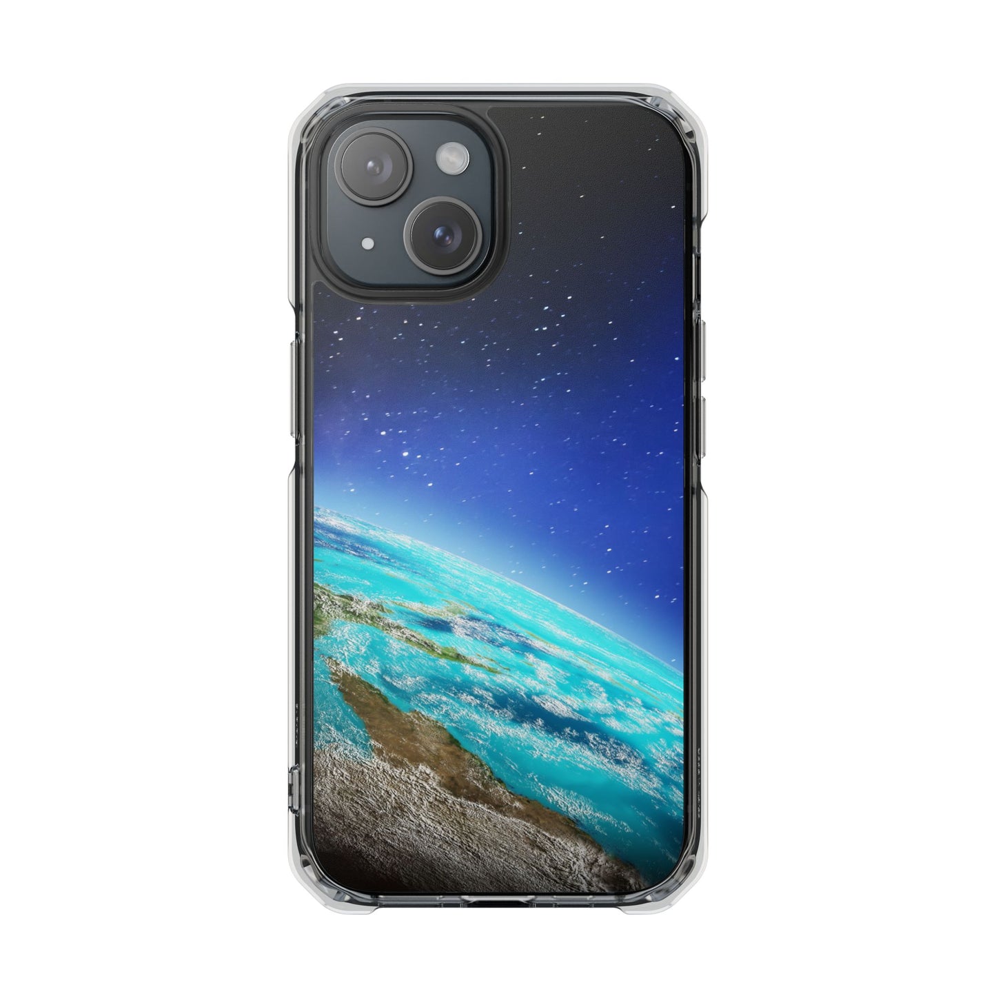 Magnetic Clear Impact Case - Galaxy Earth