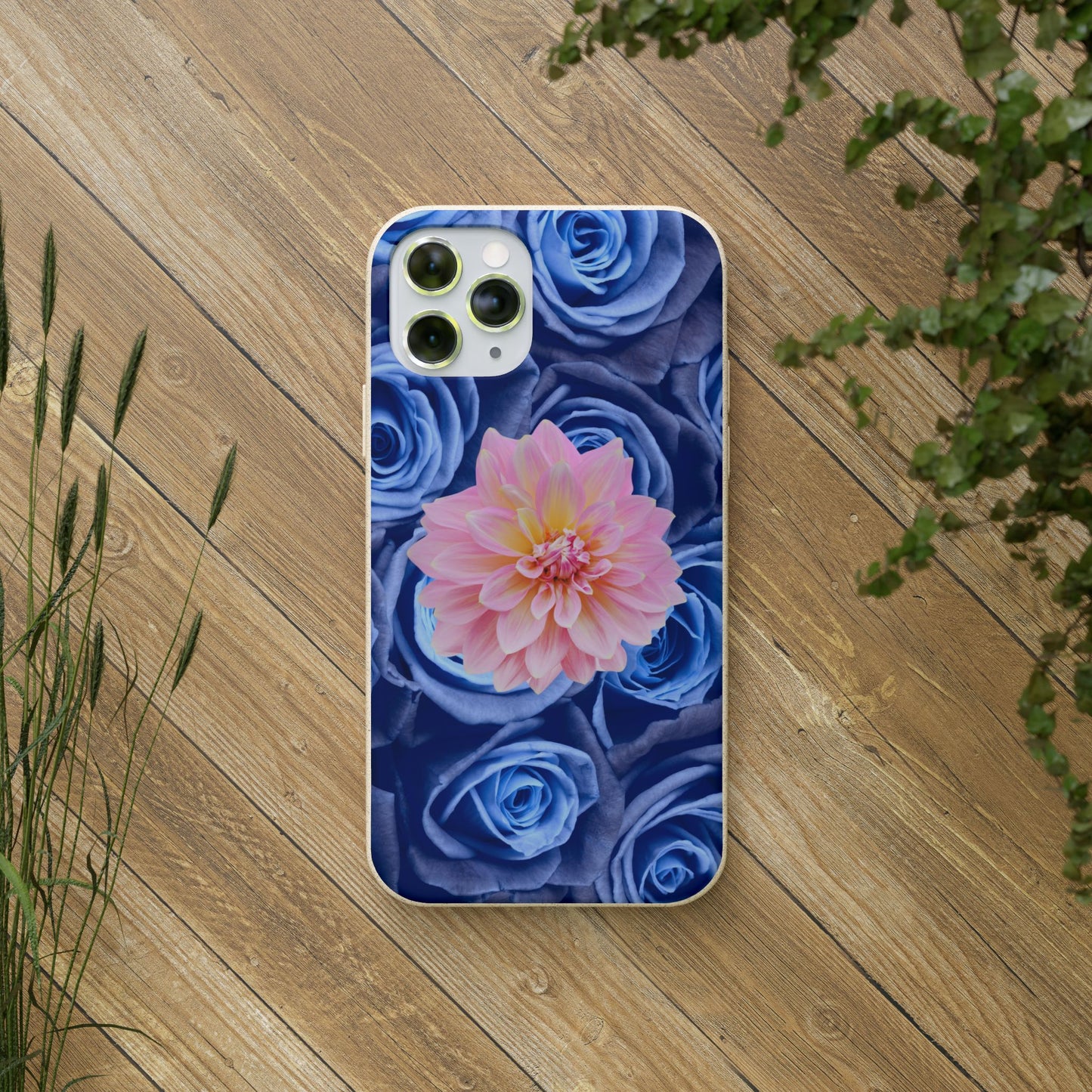 Biodegradable Cases- Blue Roses Design