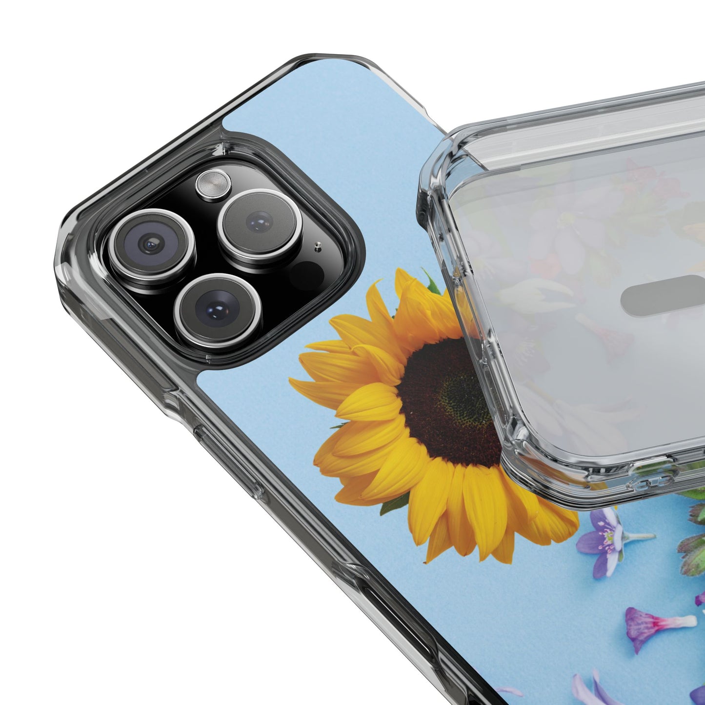 Magnet Clear Impact Case - Floristic Sunflower Design