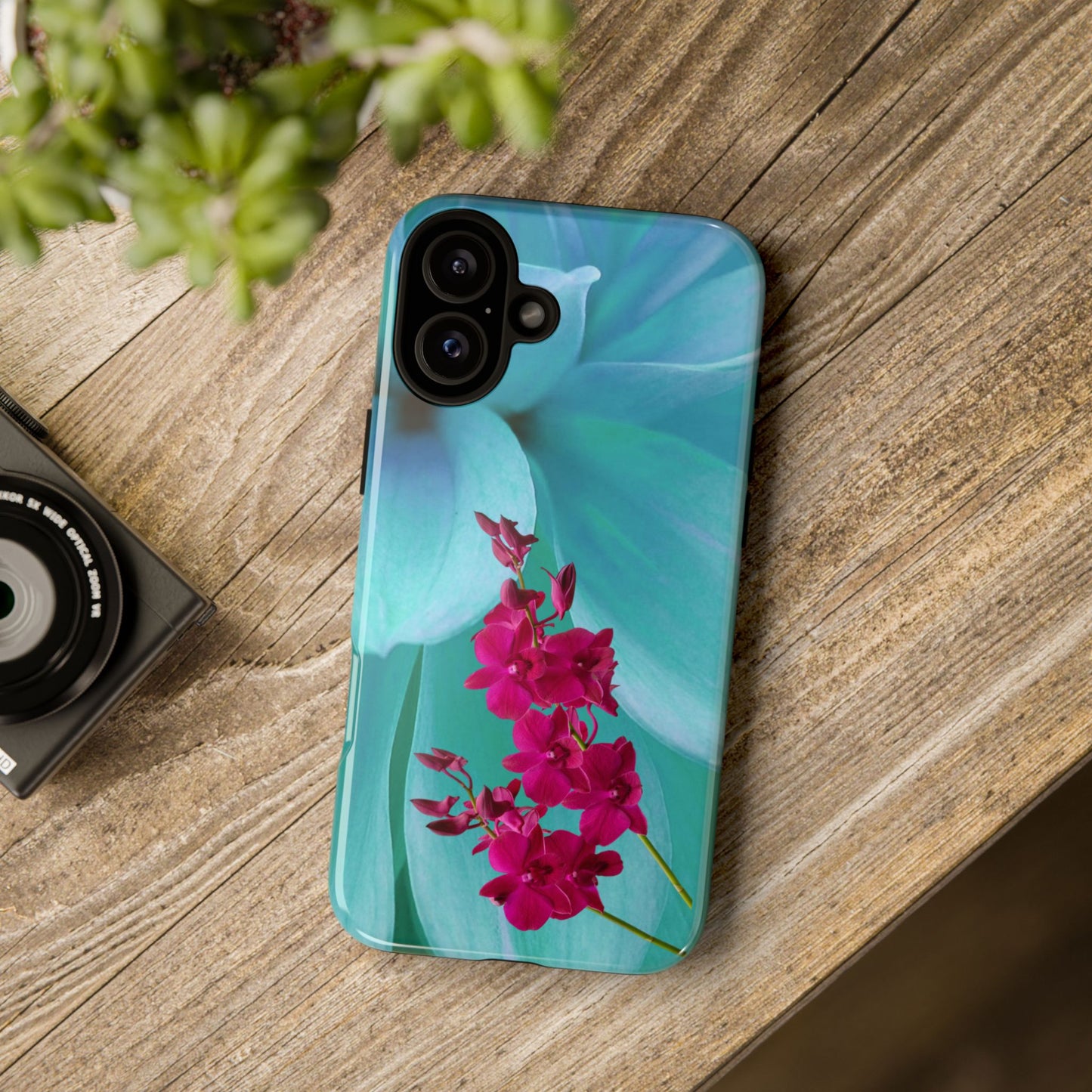 Tough Phone Case - Elegant Orchid Design