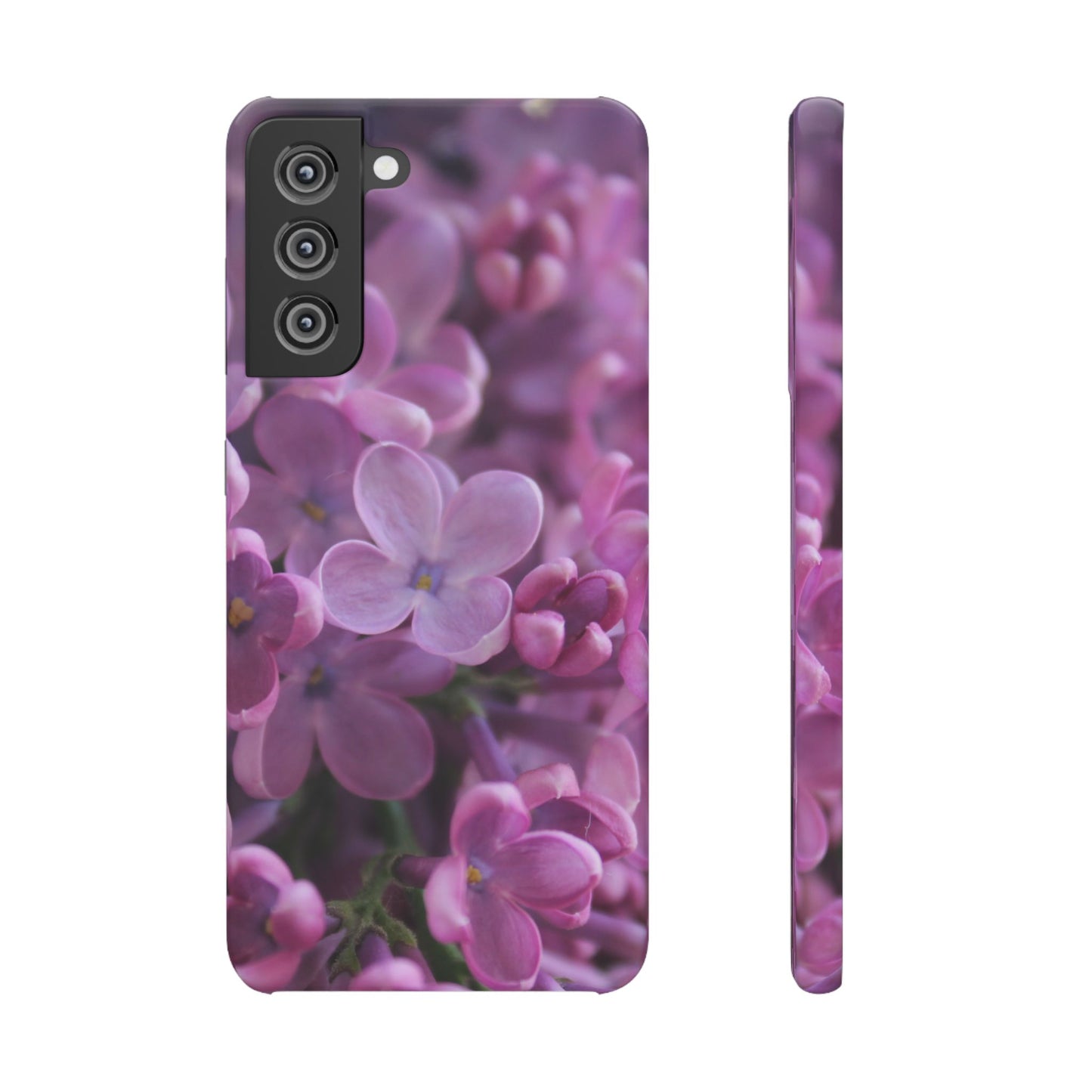 Snap Cases – Vibrant Purple Blossom Design for a Personalized Touch