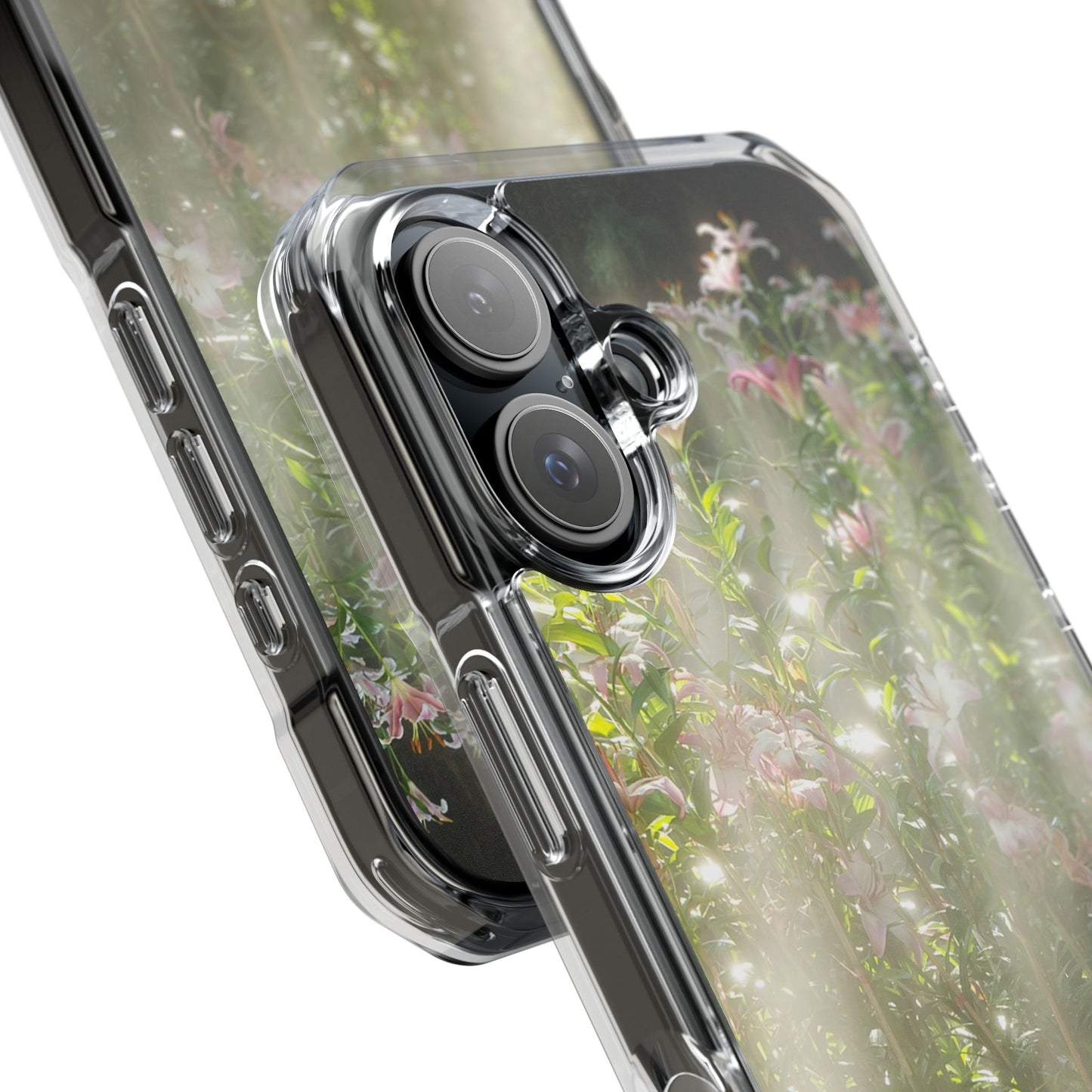 Magnetic Clear Impact Case - Flower Garden Ideal for Nature Lovers