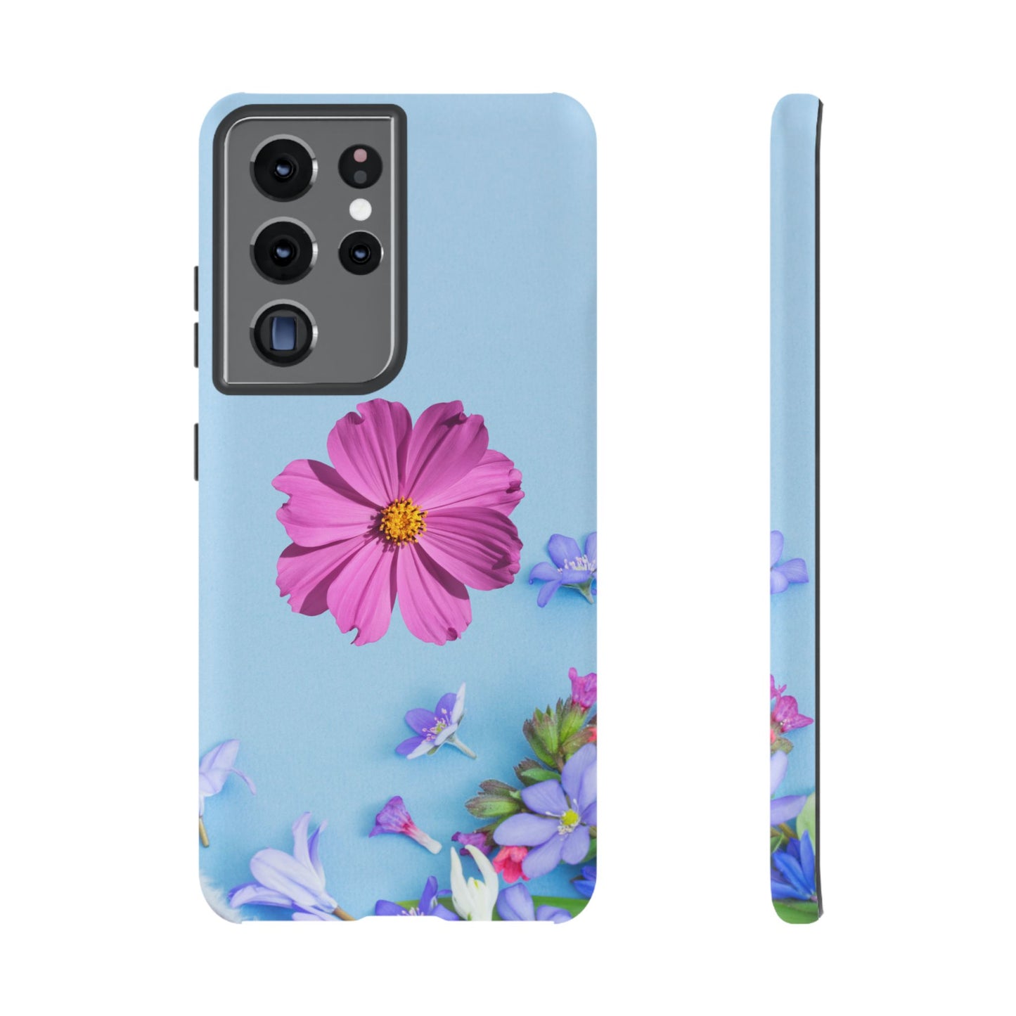 Tough Phone Case - Durable Protection with Vibrant Flower Design