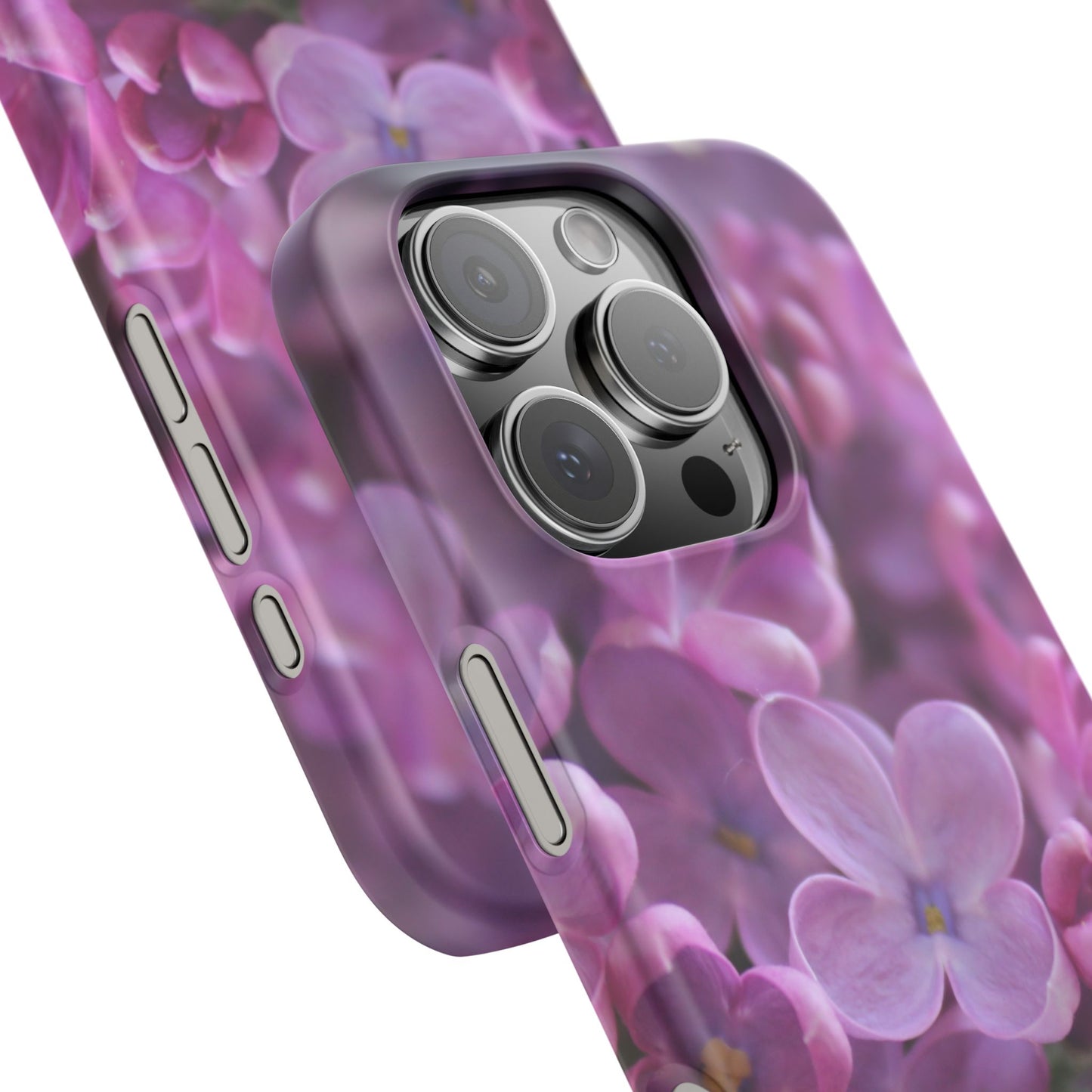 Snap Cases – Vibrant Purple Blossom Design for a Personalized Touch