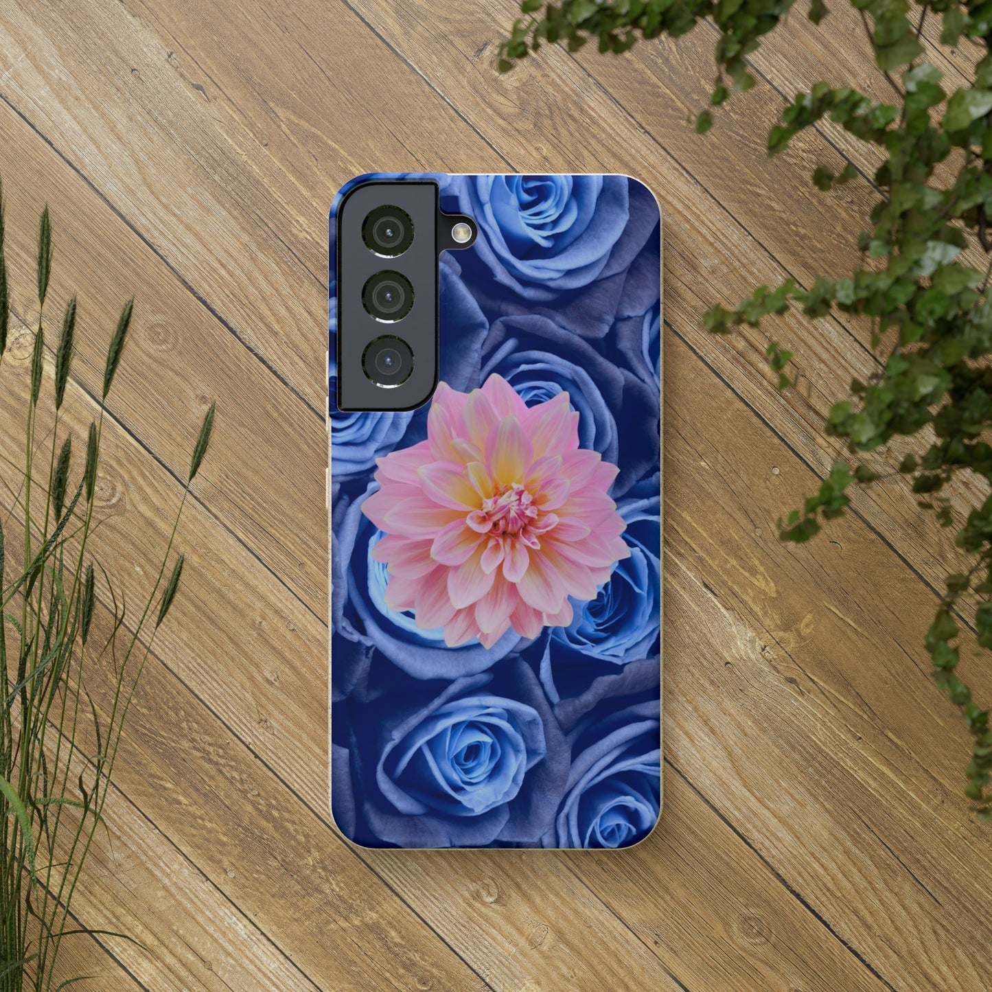 Biodegradable Cases- Blue Roses Design