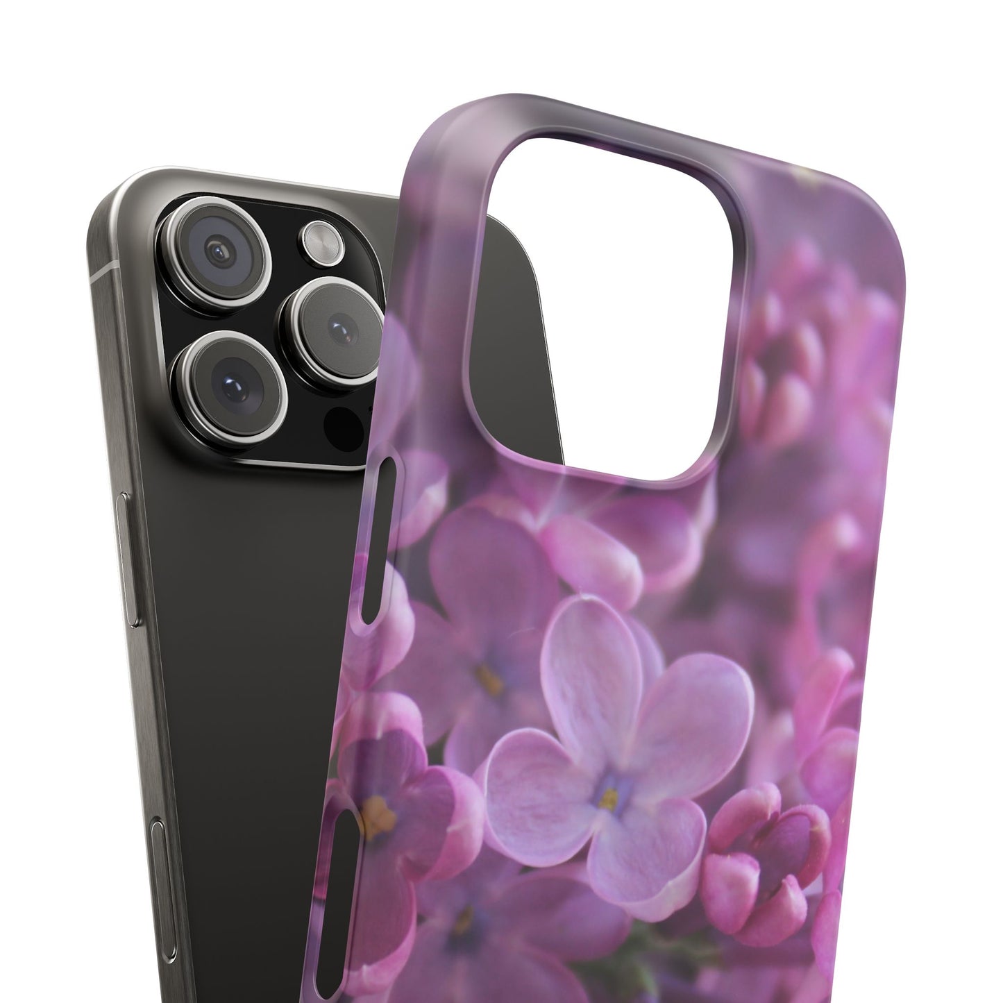 Snap Cases – Vibrant Purple Blossom Design for a Personalized Touch