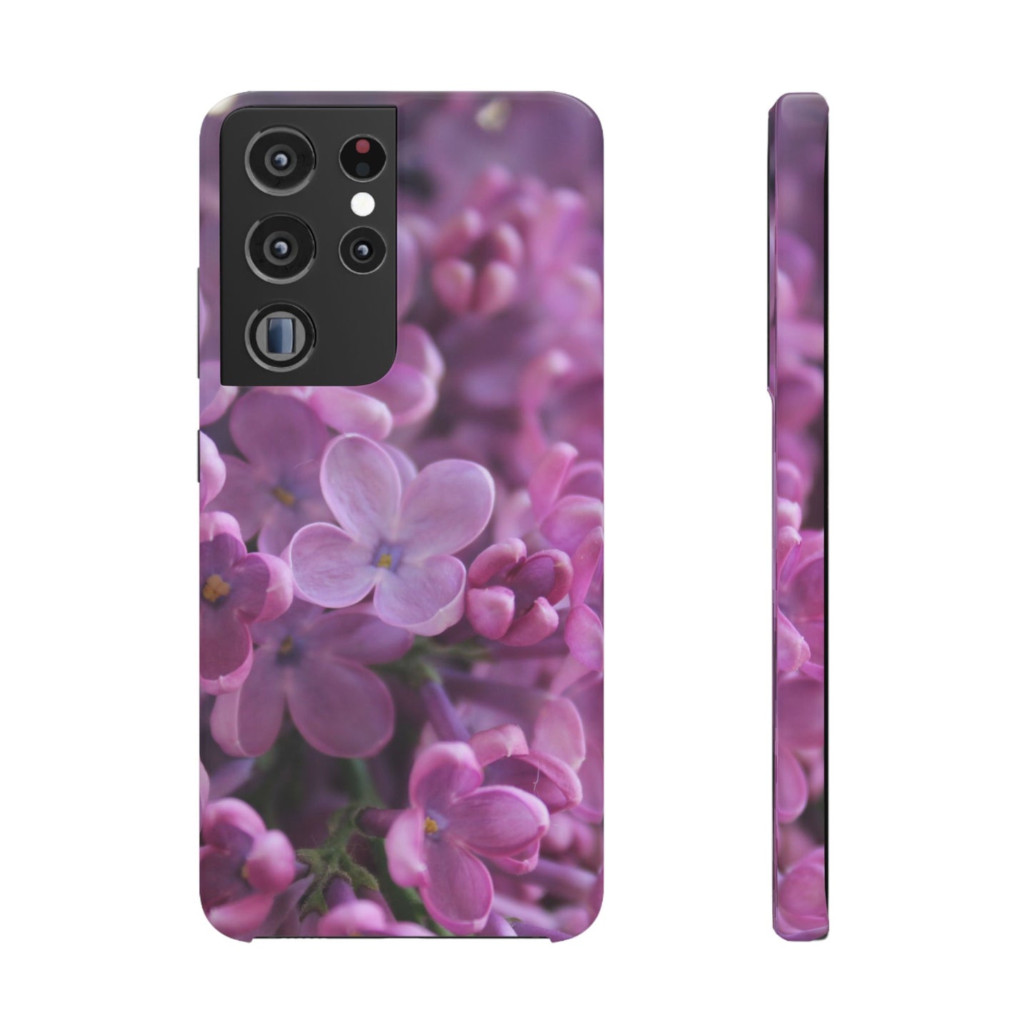 Snap Cases – Vibrant Purple Blossom Design for a Personalized Touch