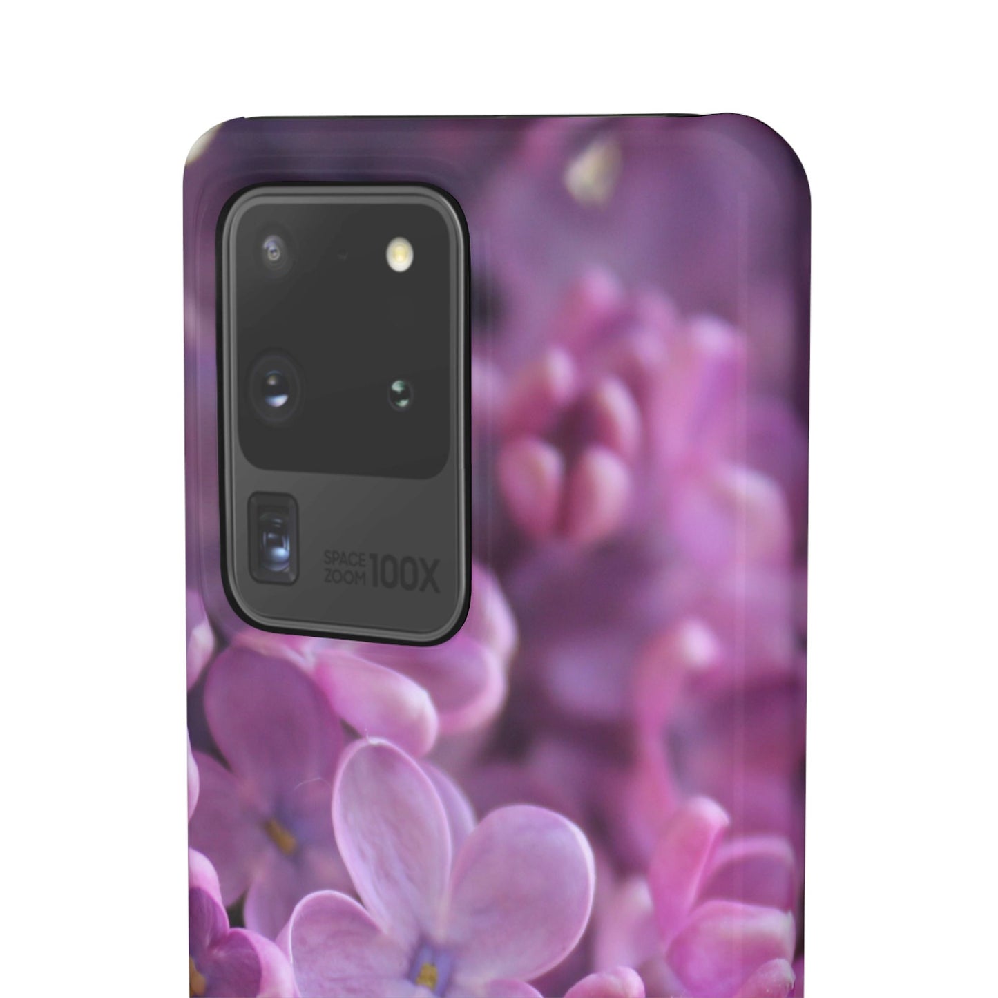 Snap Cases – Vibrant Purple Blossom Design for a Personalized Touch