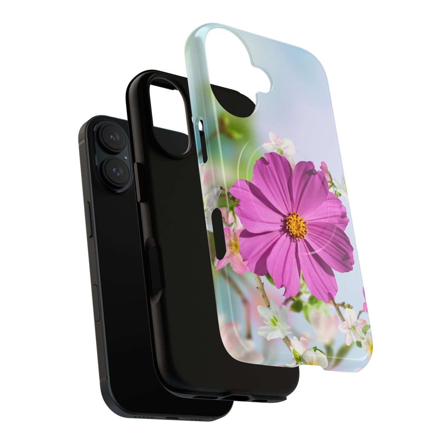 Tough Magnetic Phone Case - Vibrant Flower Design for Nature Lovers