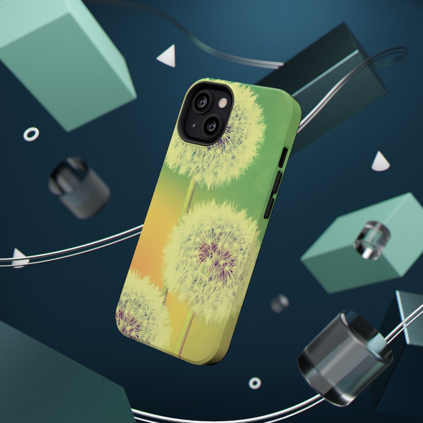 Impact-Resistant Phone Case - Whimsical Dandelion