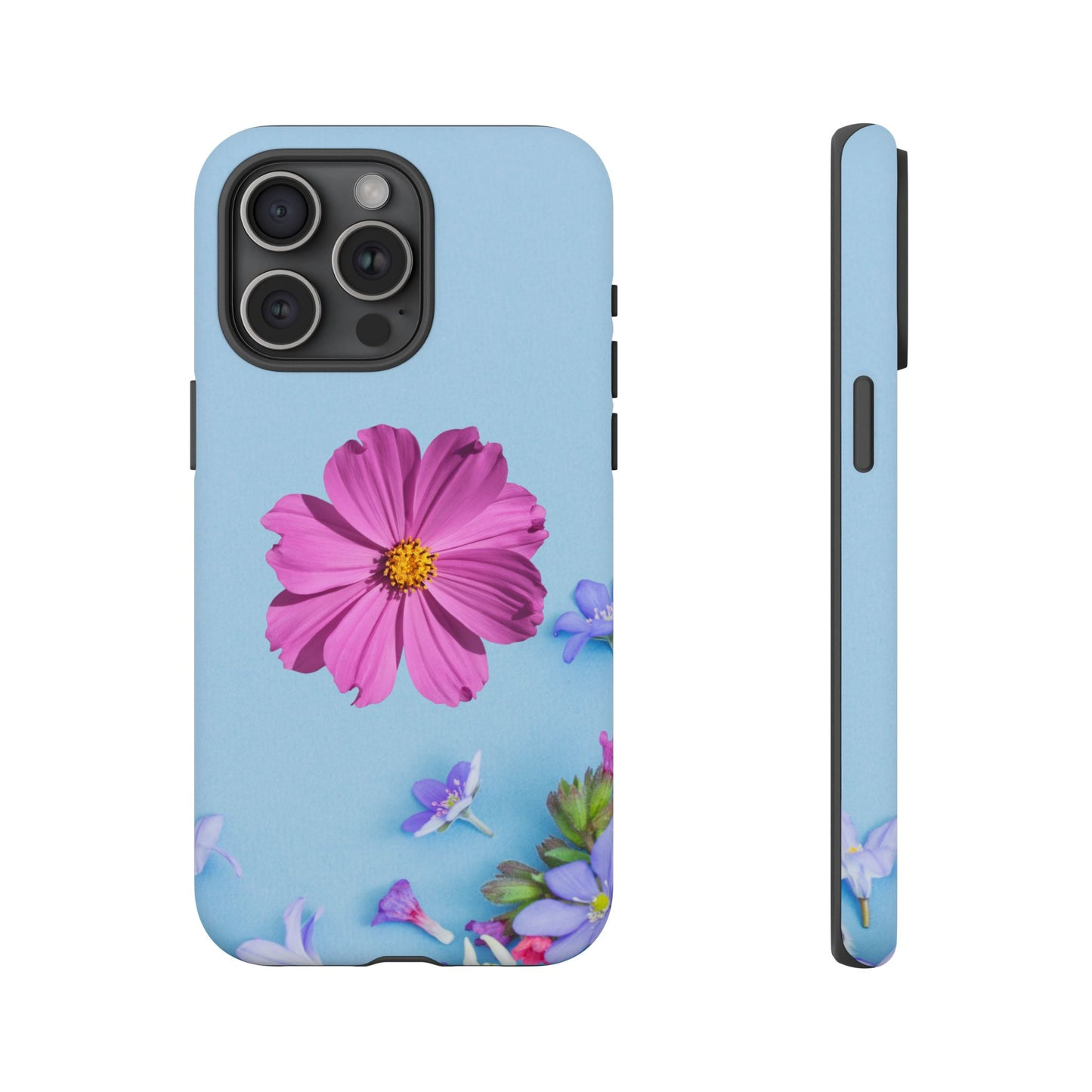 Tough Phone Case - Durable Protection with Vibrant Flower Design