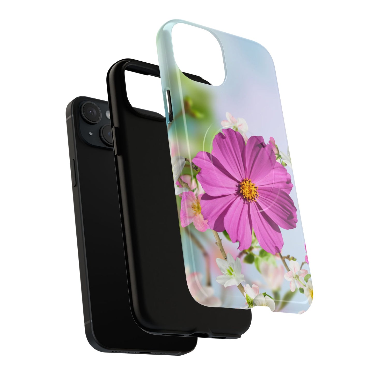 Tough Magnetic Phone Case - Vibrant Flower Design for Nature Lovers