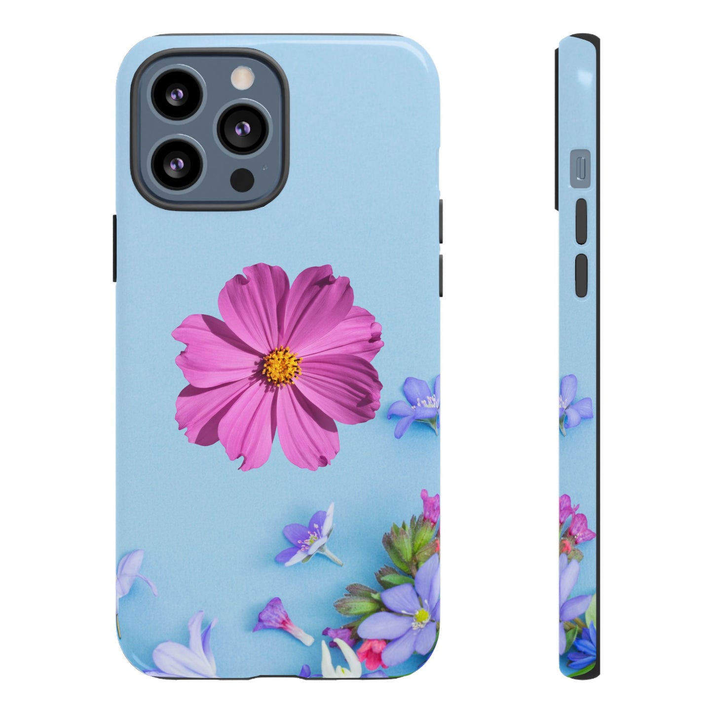 Tough Phone Case - Durable Protection with Vibrant Flower Design