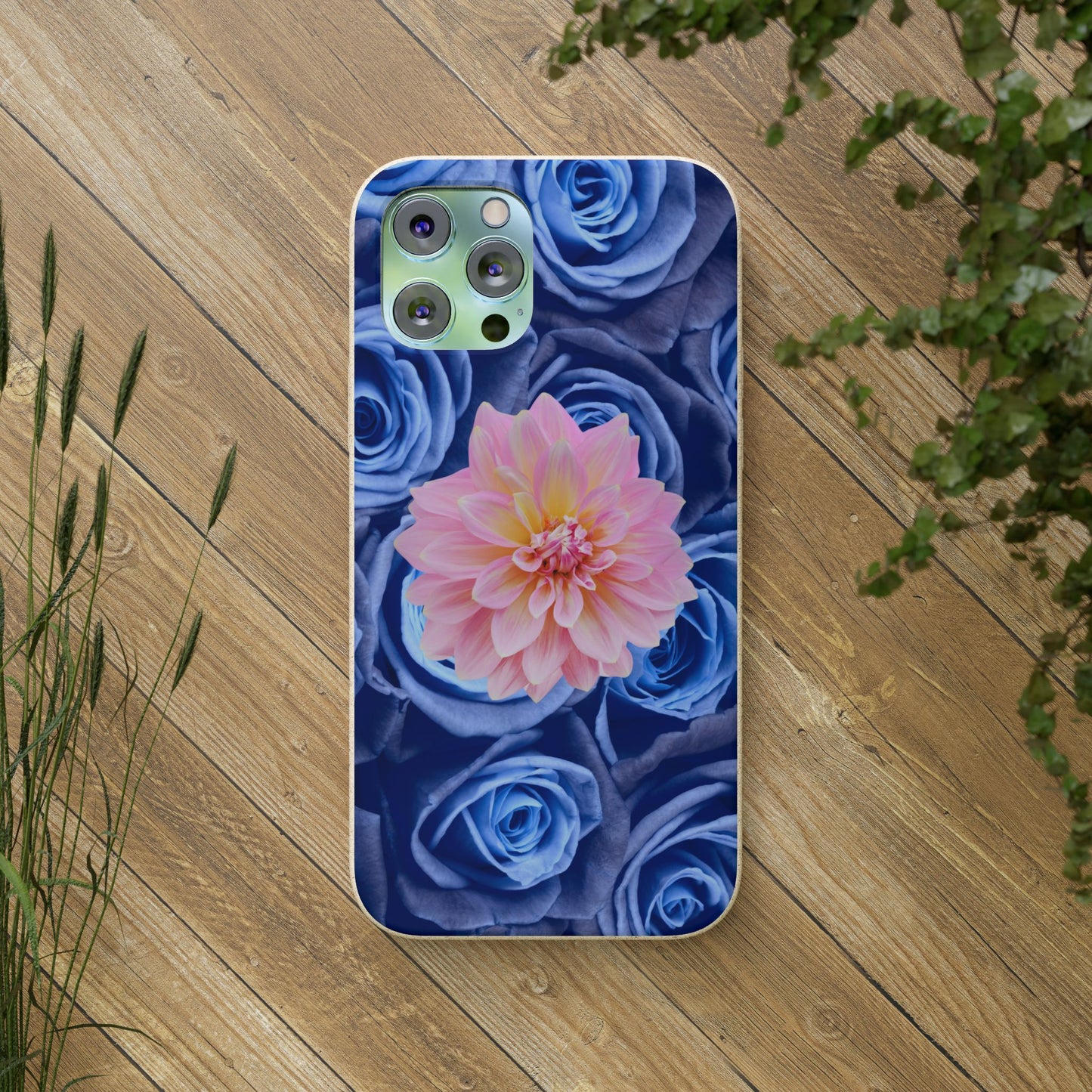 Biodegradable Cases- Blue Roses Design