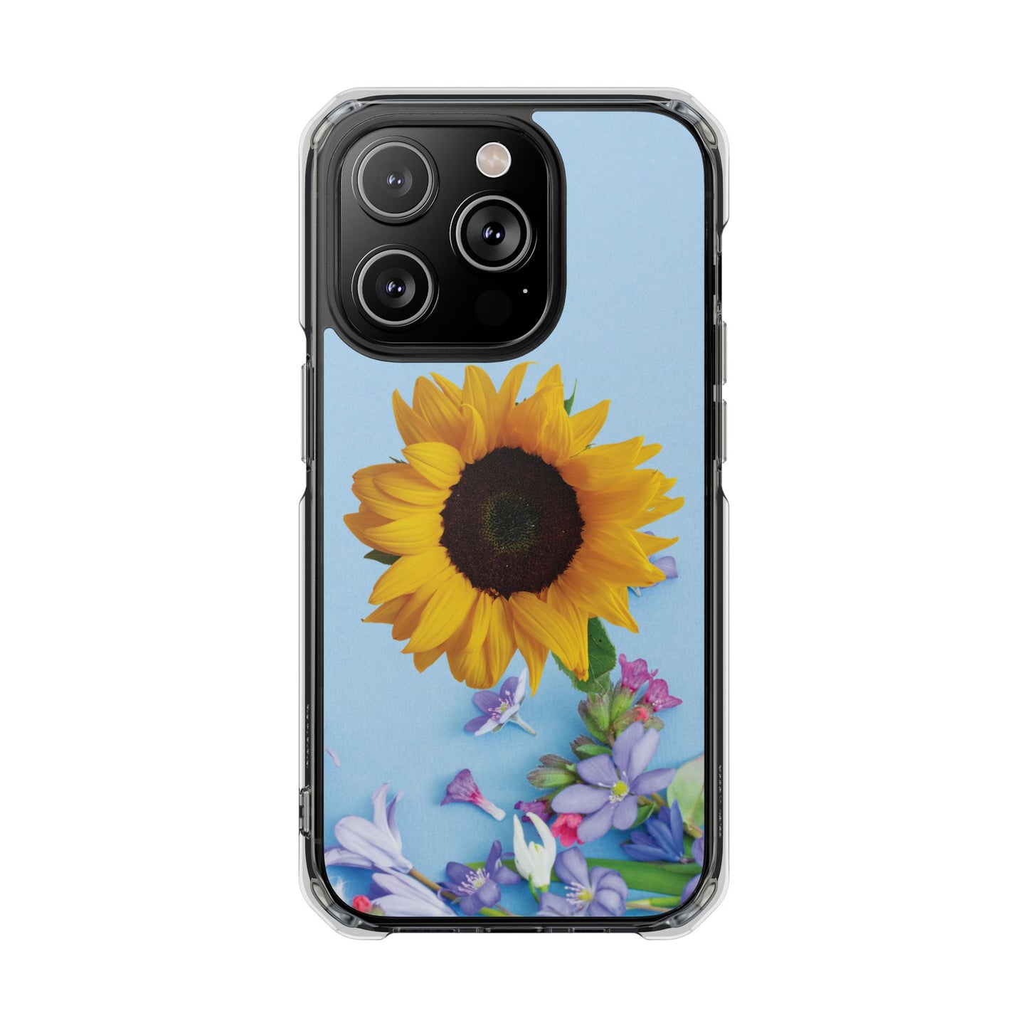 Magnet Clear Impact Case - Floristic Sunflower Design