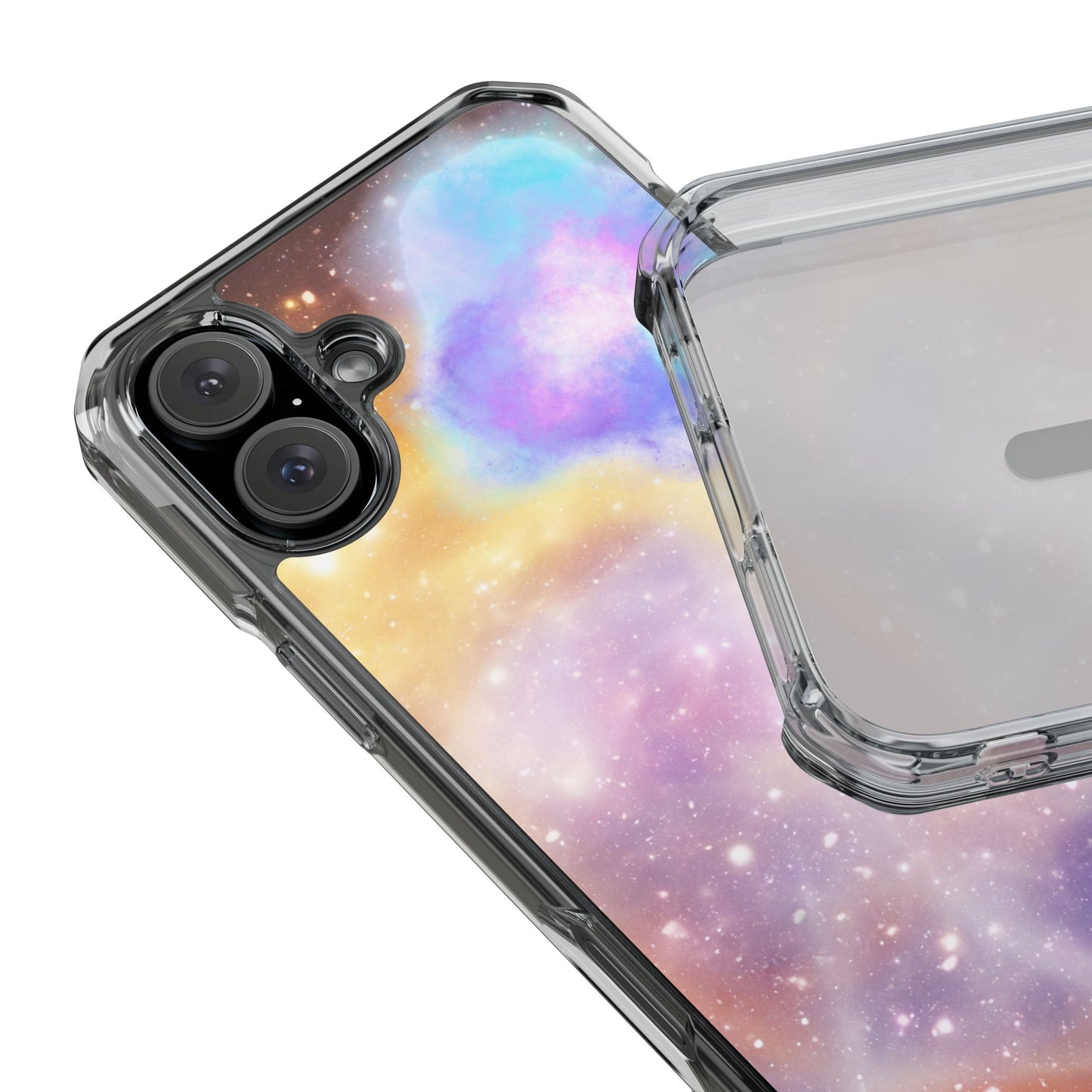 Magnetic Clear Phone Case - Cosmic Colors