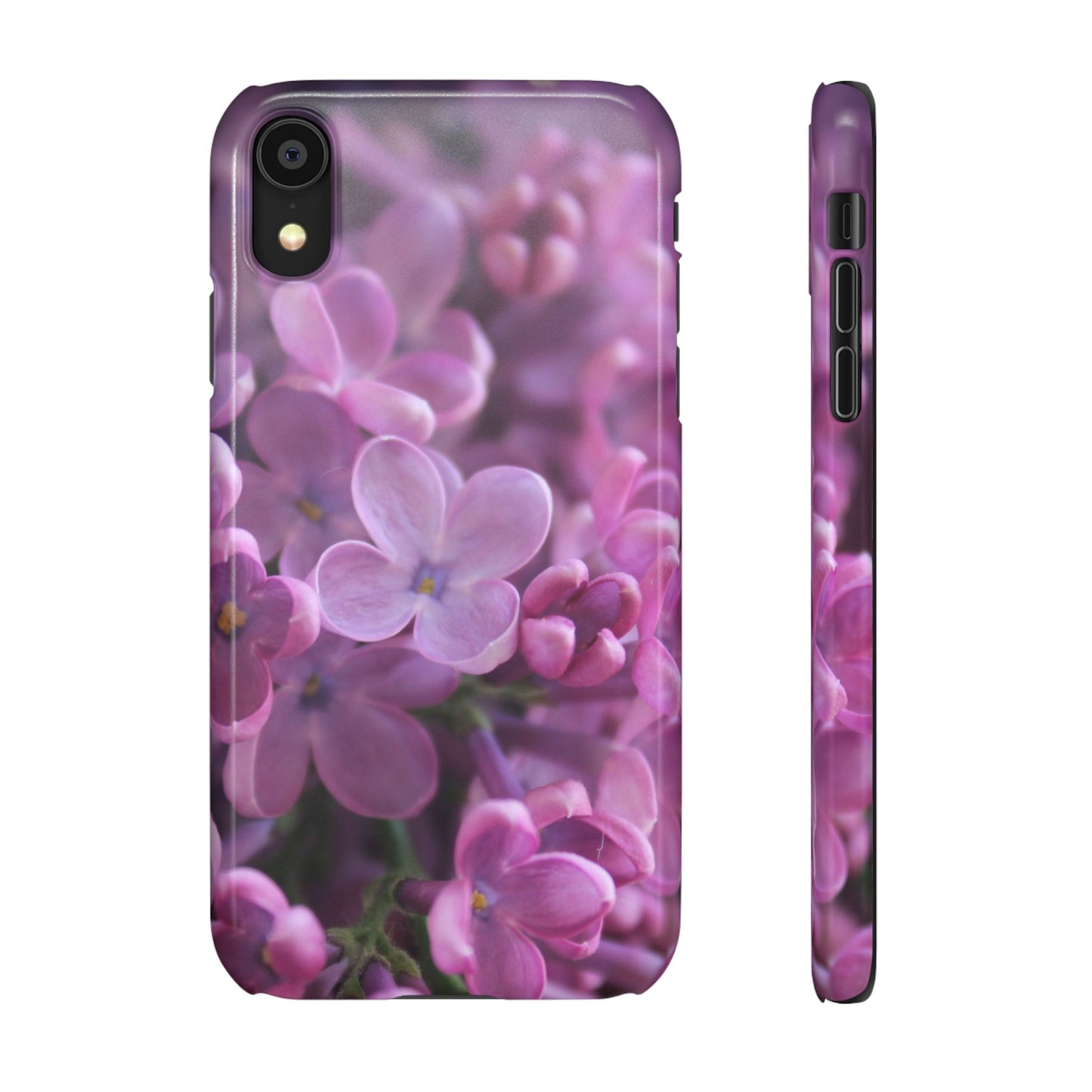 Snap Cases – Vibrant Purple Blossom Design for a Personalized Touch