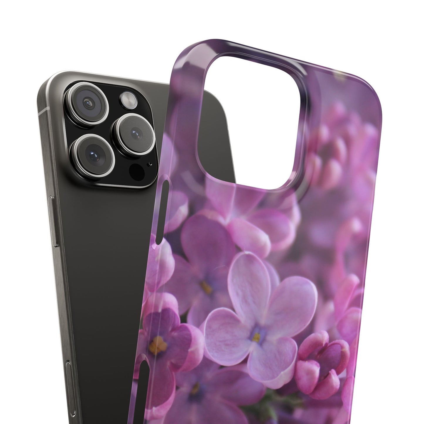 Snap Cases – Vibrant Purple Blossom Design for a Personalized Touch