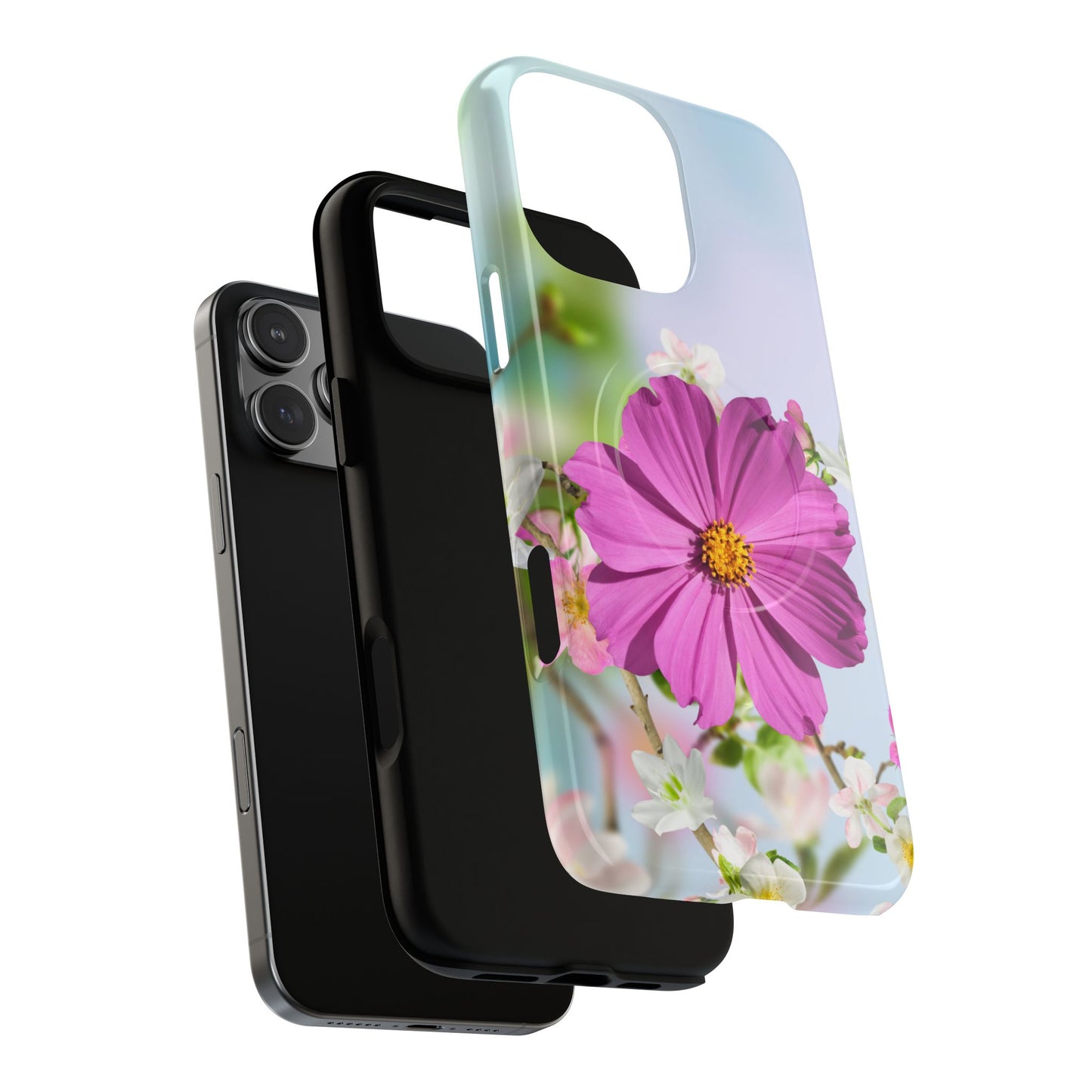 Tough Magnetic Phone Case - Vibrant Flower Design for Nature Lovers