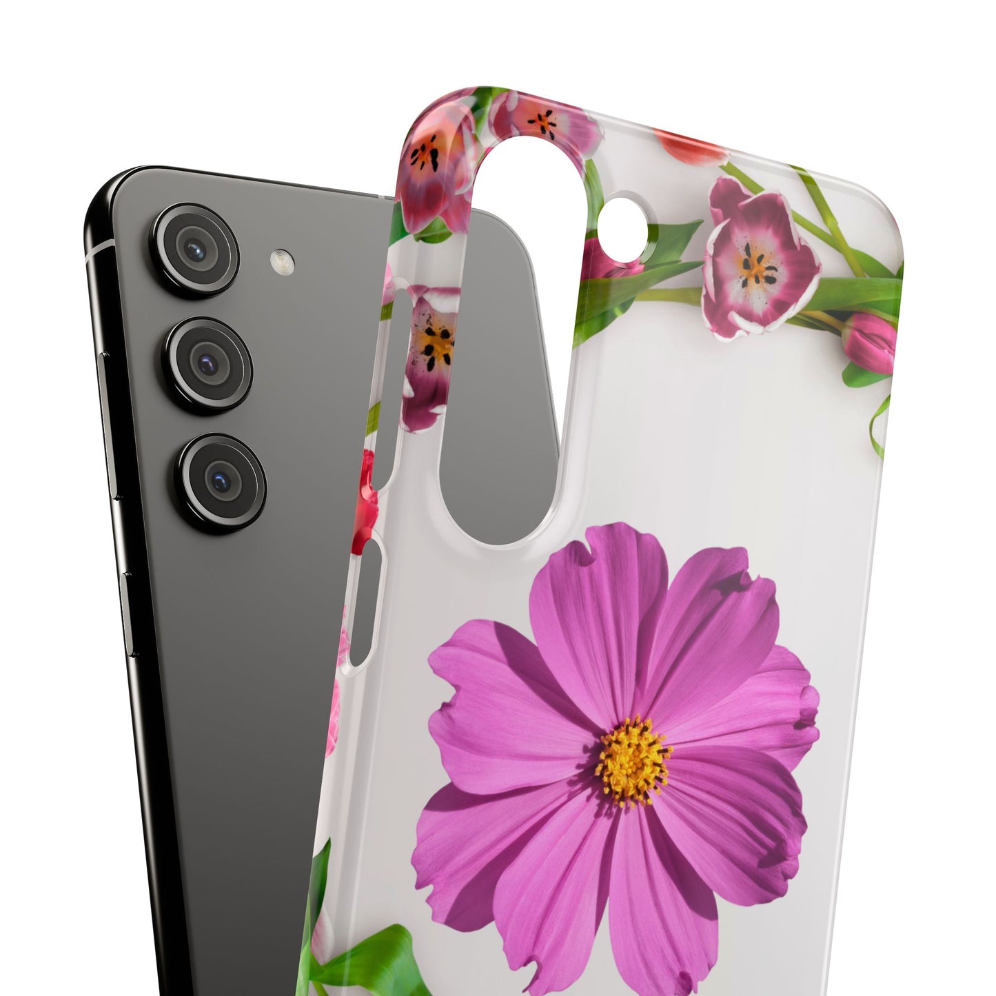 Snap Case- Elegant Flower Design