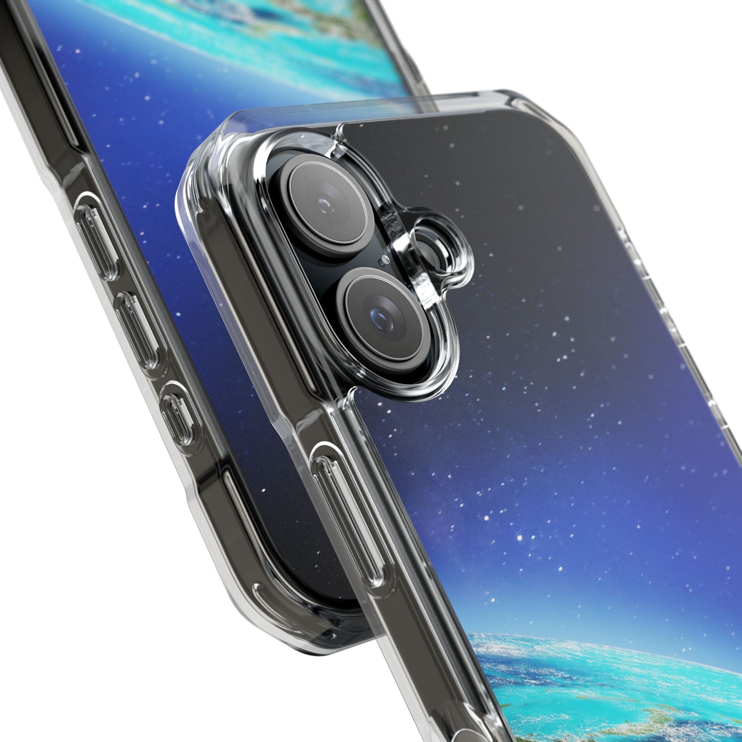 Magnetic Clear Impact Case - Galaxy Earth