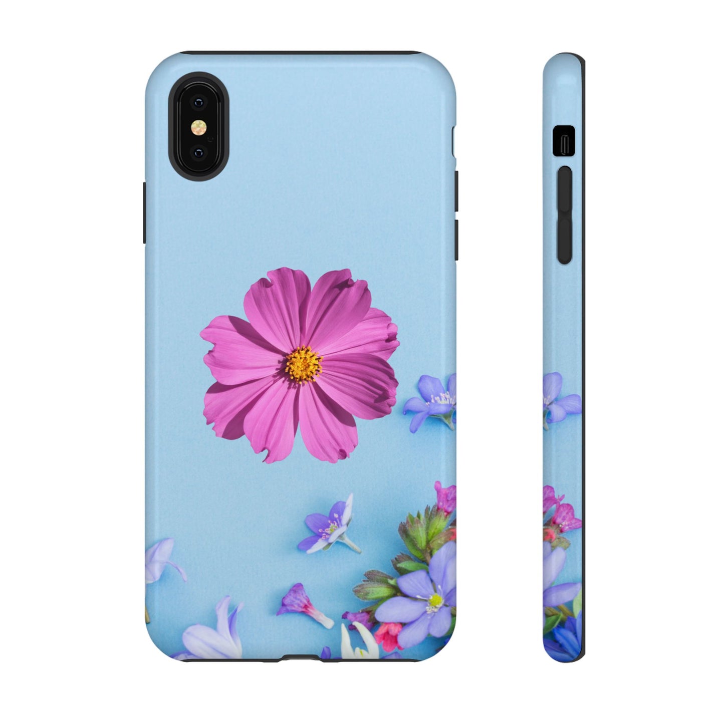 Tough Phone Case - Durable Protection with Vibrant Flower Design