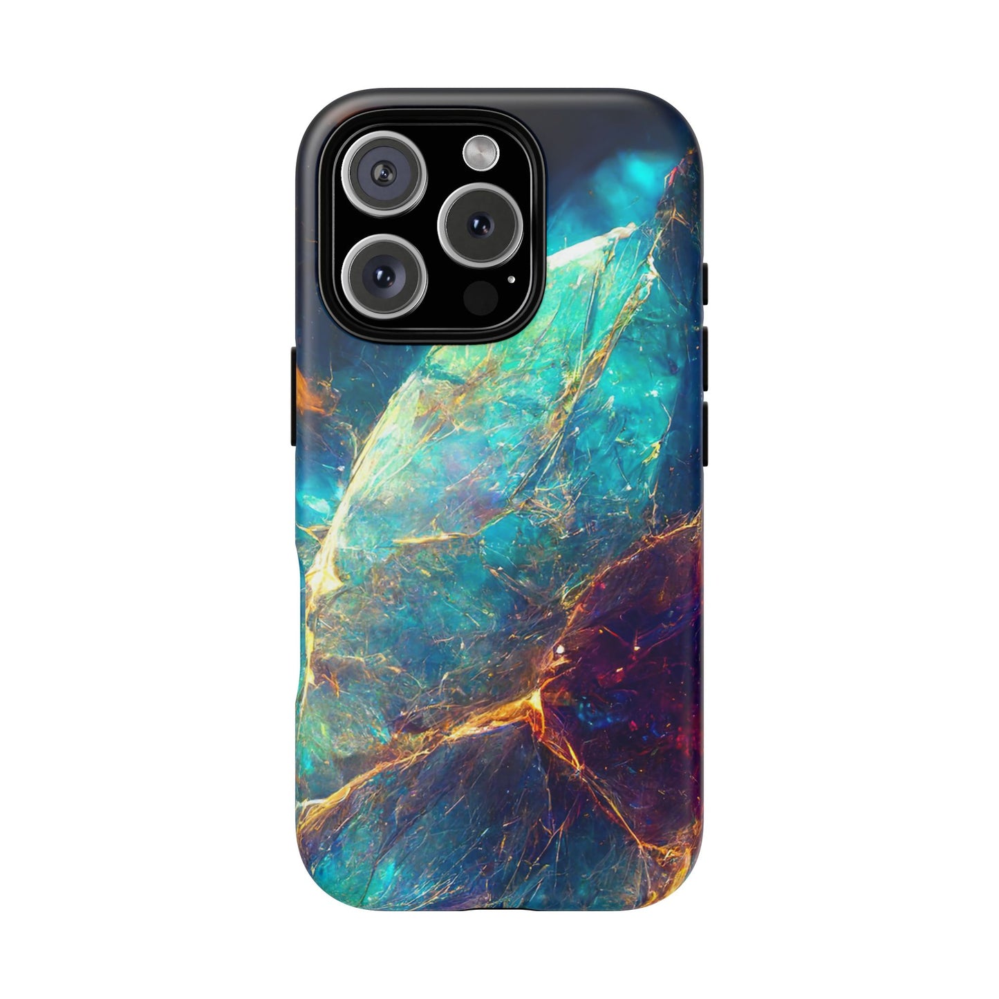 Tough Magnetic Phone Case - Vibrant Crystal Blue Design