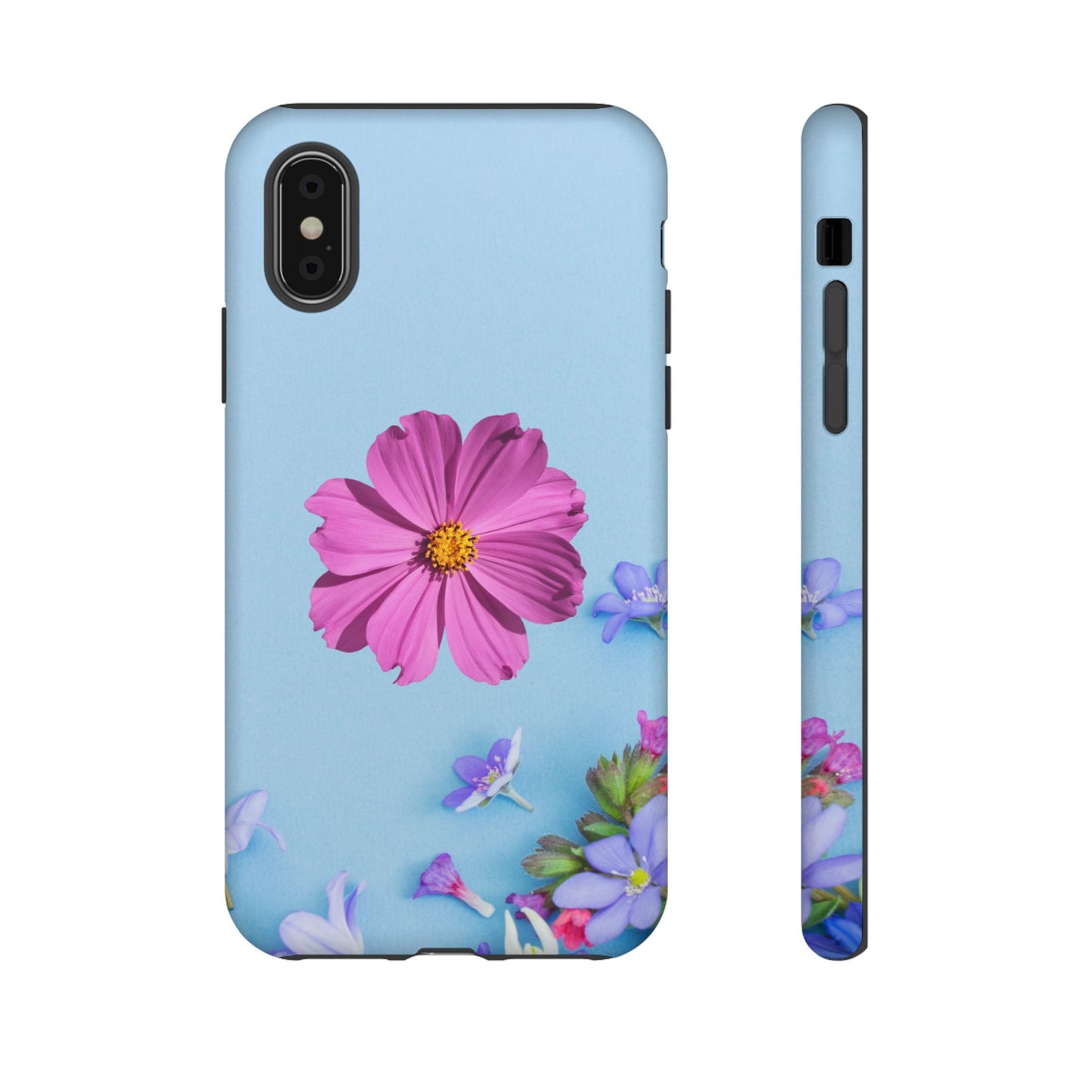 Tough Phone Case - Durable Protection with Vibrant Flower Design