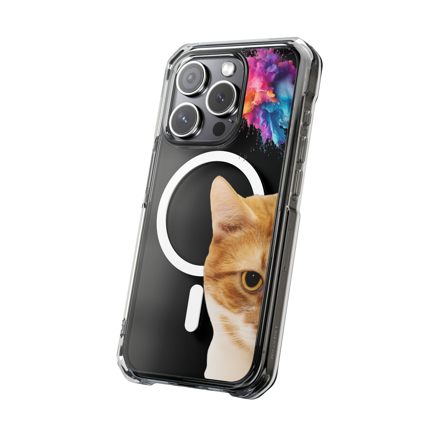 Magnetic Clear Impact Cases- Cat Lurking