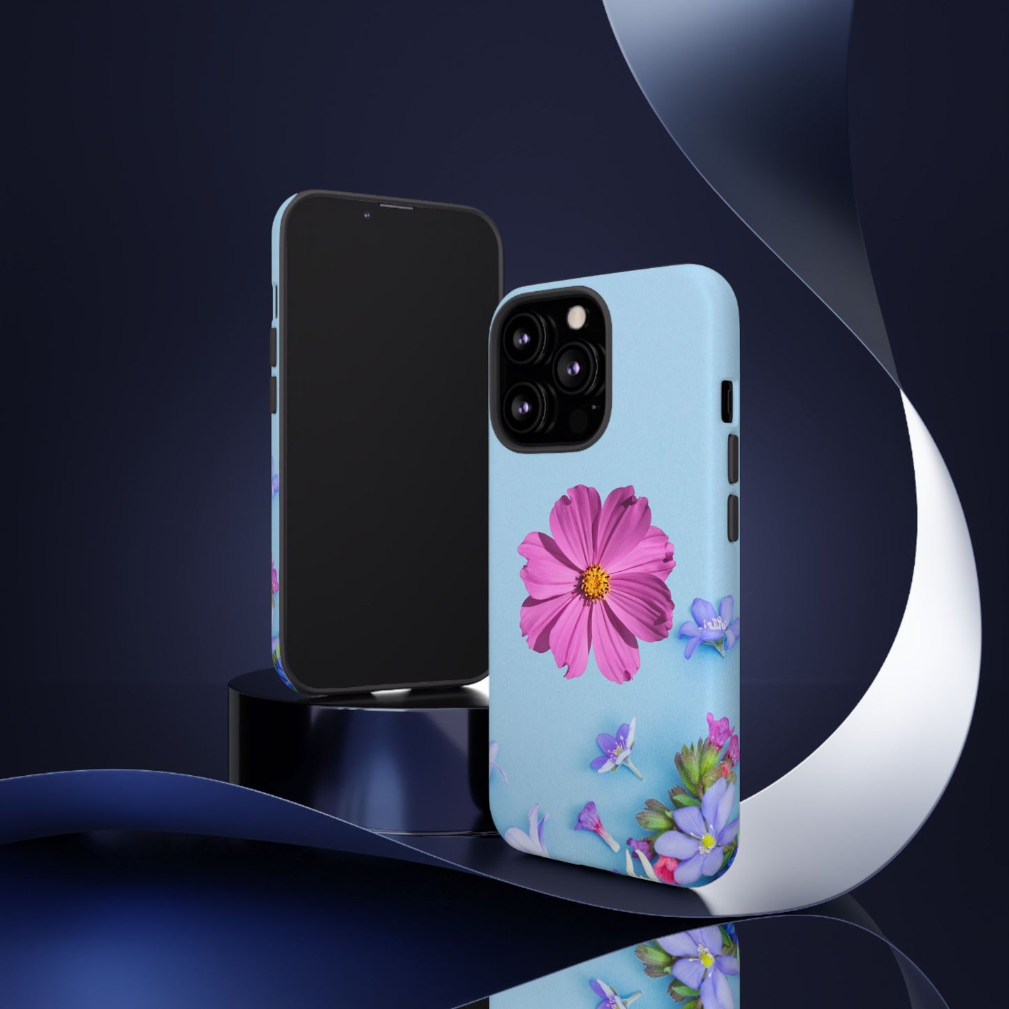 Tough Phone Case - Durable Protection with Vibrant Flower Design