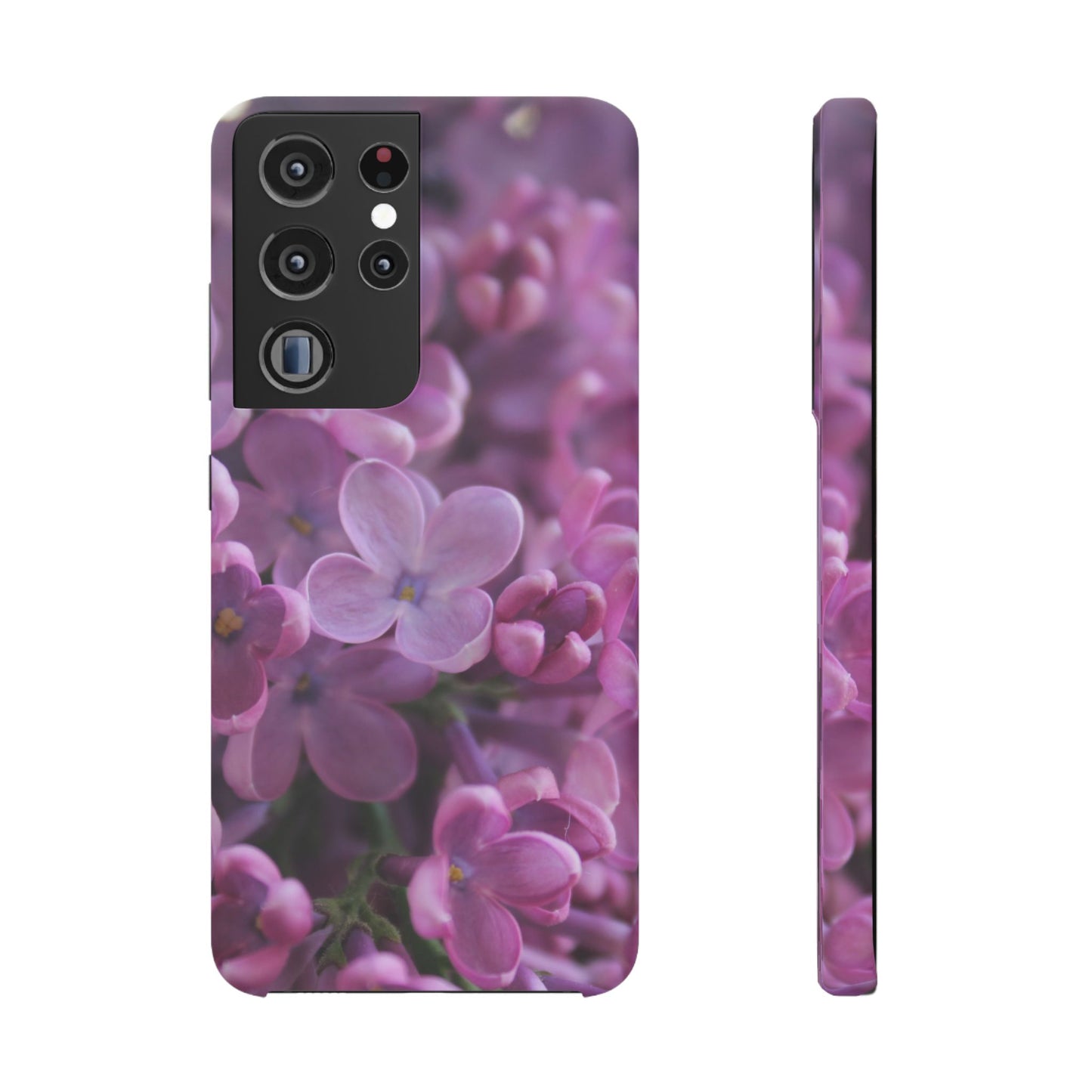 Snap Cases – Vibrant Purple Blossom Design for a Personalized Touch