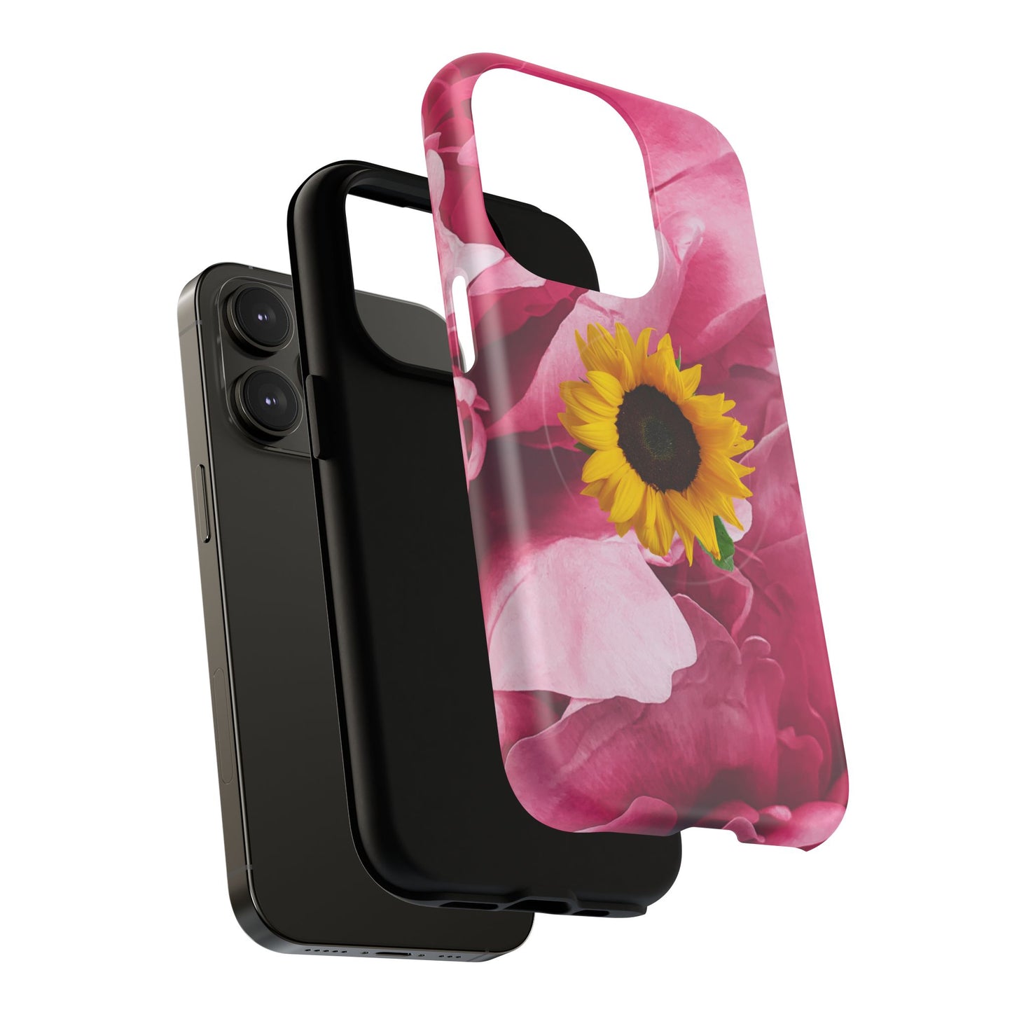 Tough Magnetic Phone Case- Sunflower Design