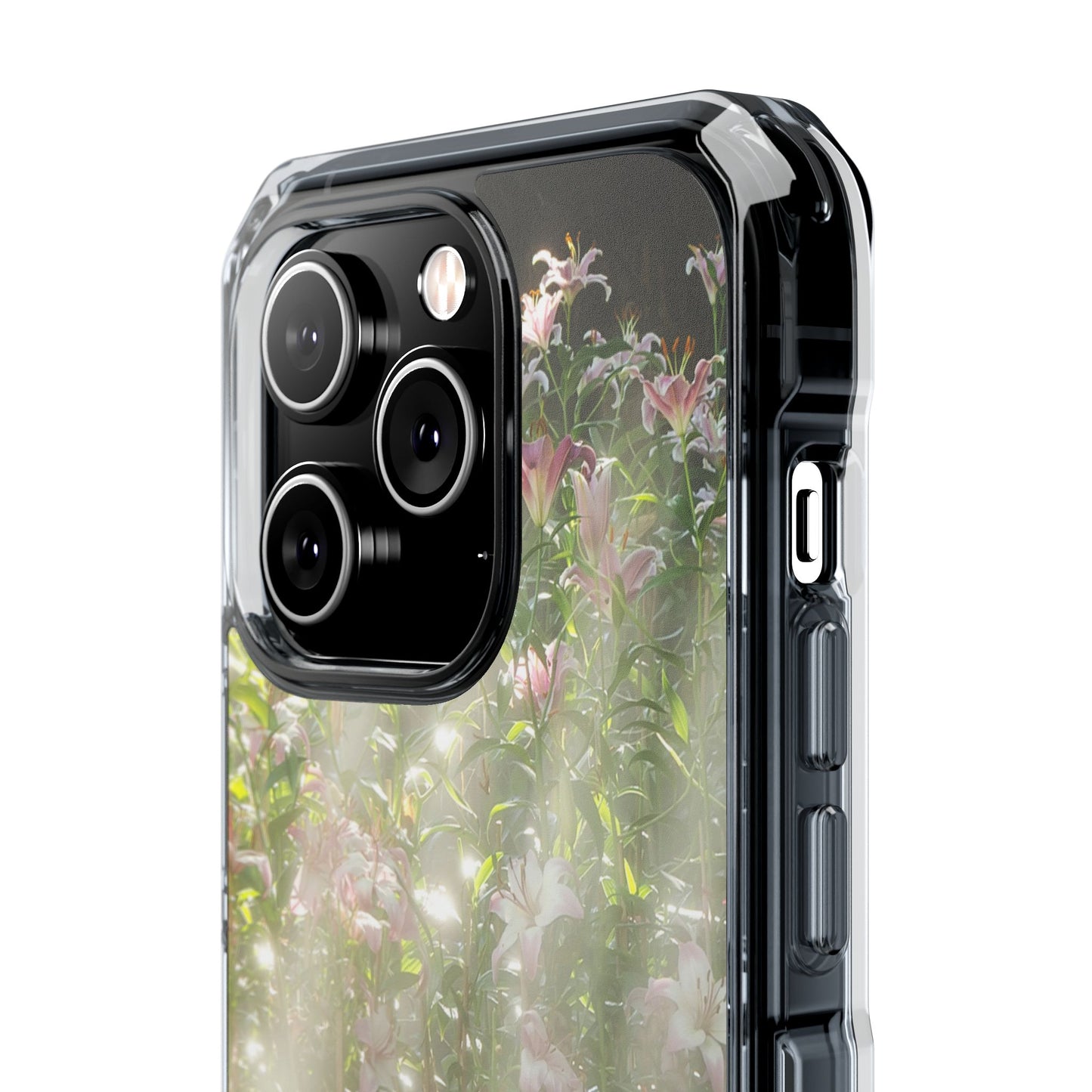 Magnetic Clear Impact Case - Flower Garden Ideal for Nature Lovers