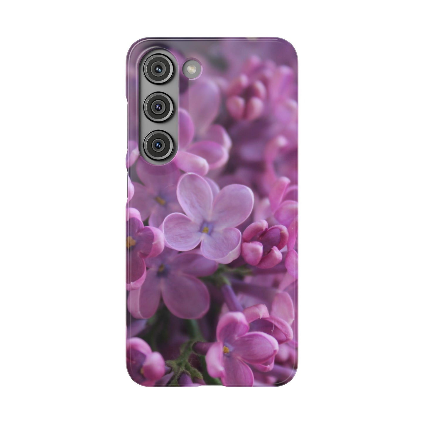 Snap Cases – Vibrant Purple Blossom Design for a Personalized Touch