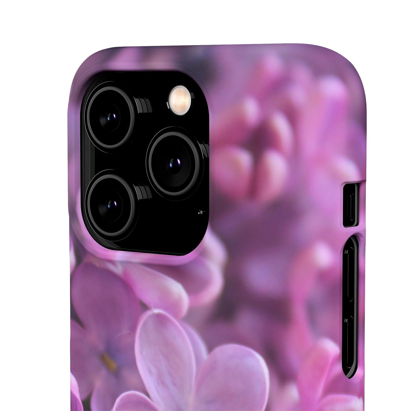 Snap Cases – Vibrant Purple Blossom Design for a Personalized Touch