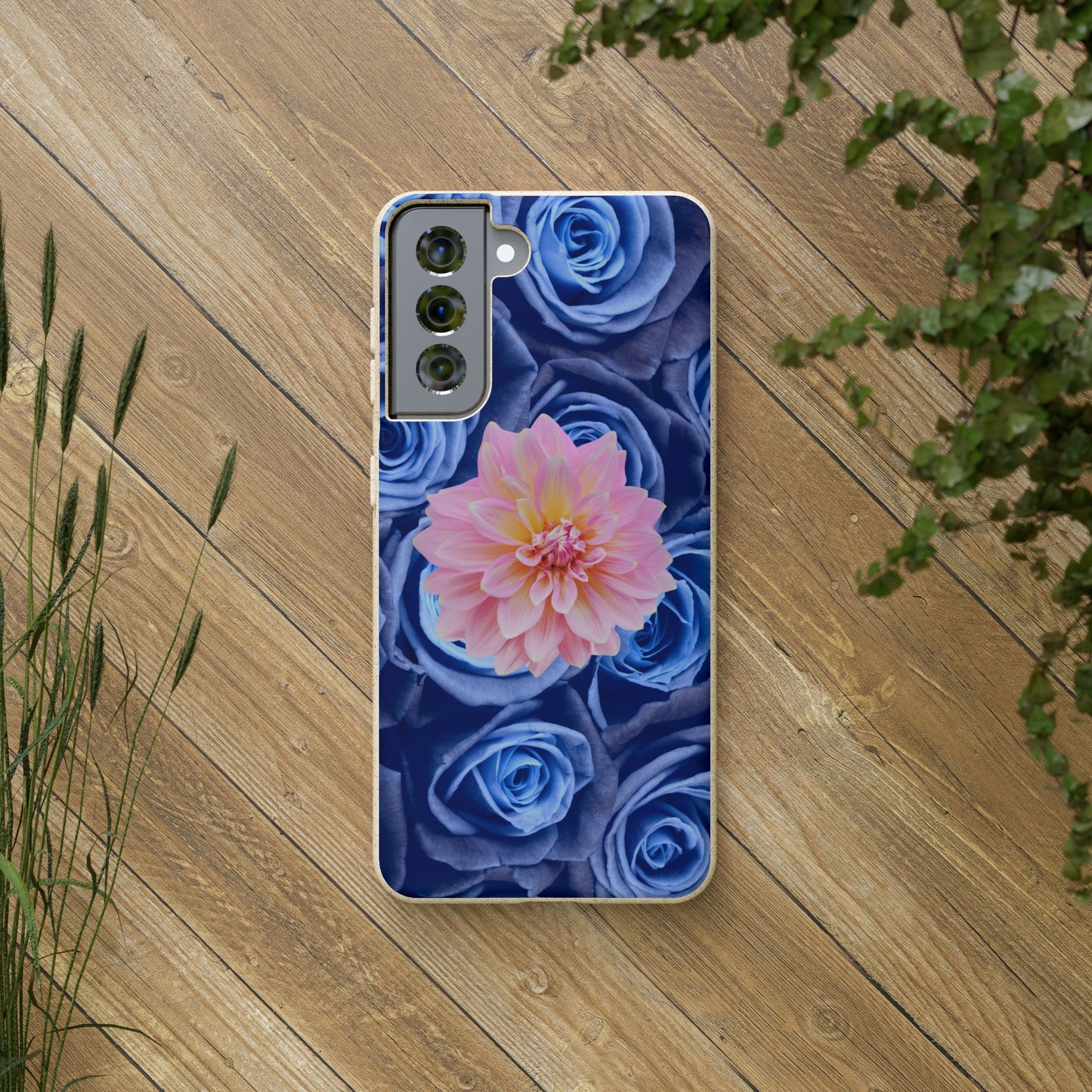 Biodegradable Cases- Blue Roses Design