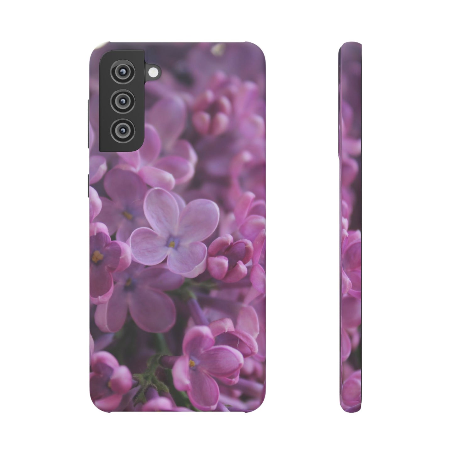 Snap Cases – Vibrant Purple Blossom Design for a Personalized Touch