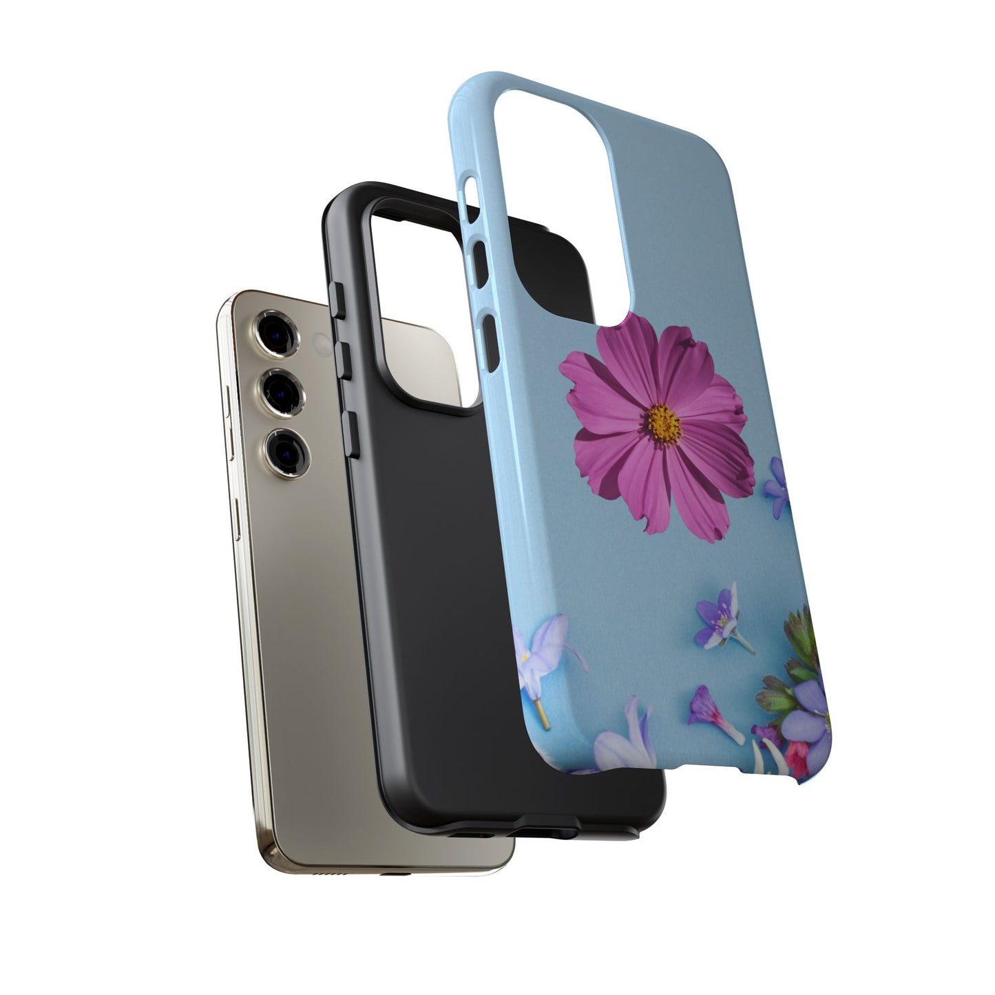 Tough Phone Case - Durable Protection with Vibrant Flower Design