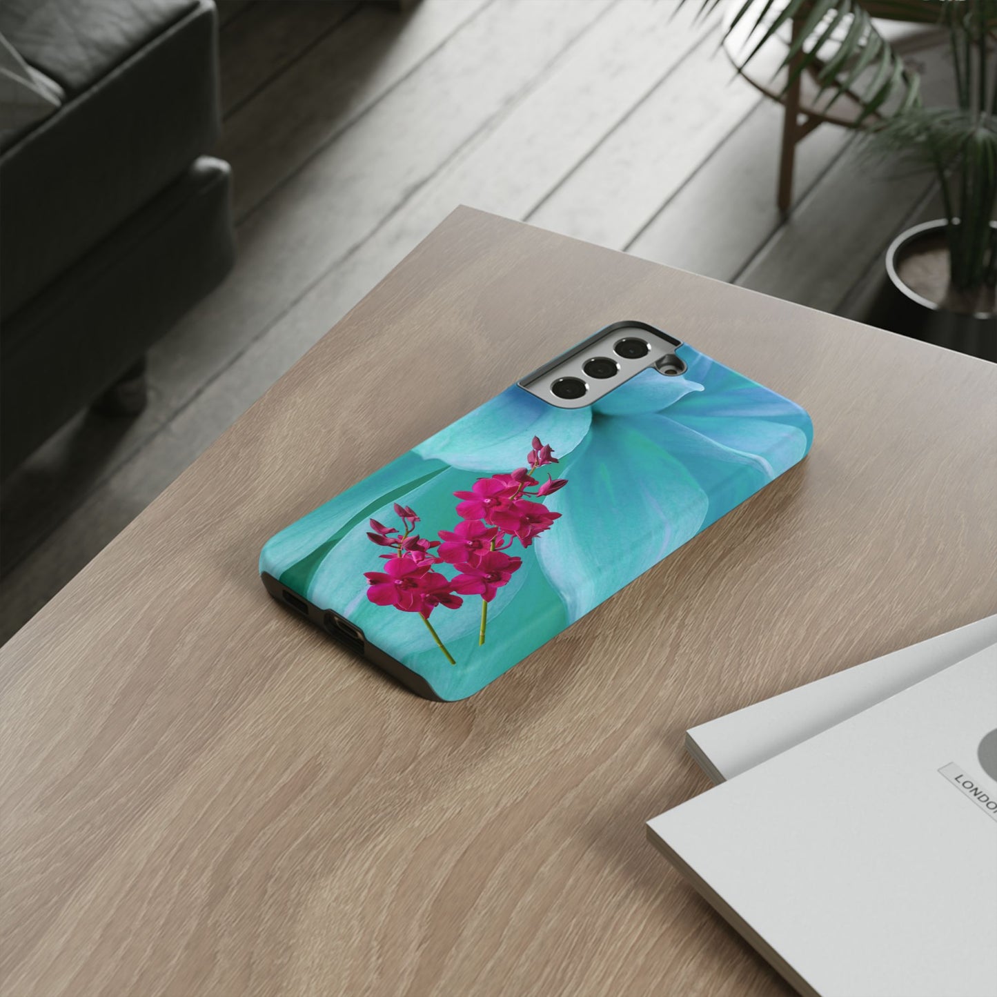 Tough Phone Case - Elegant Orchid Design