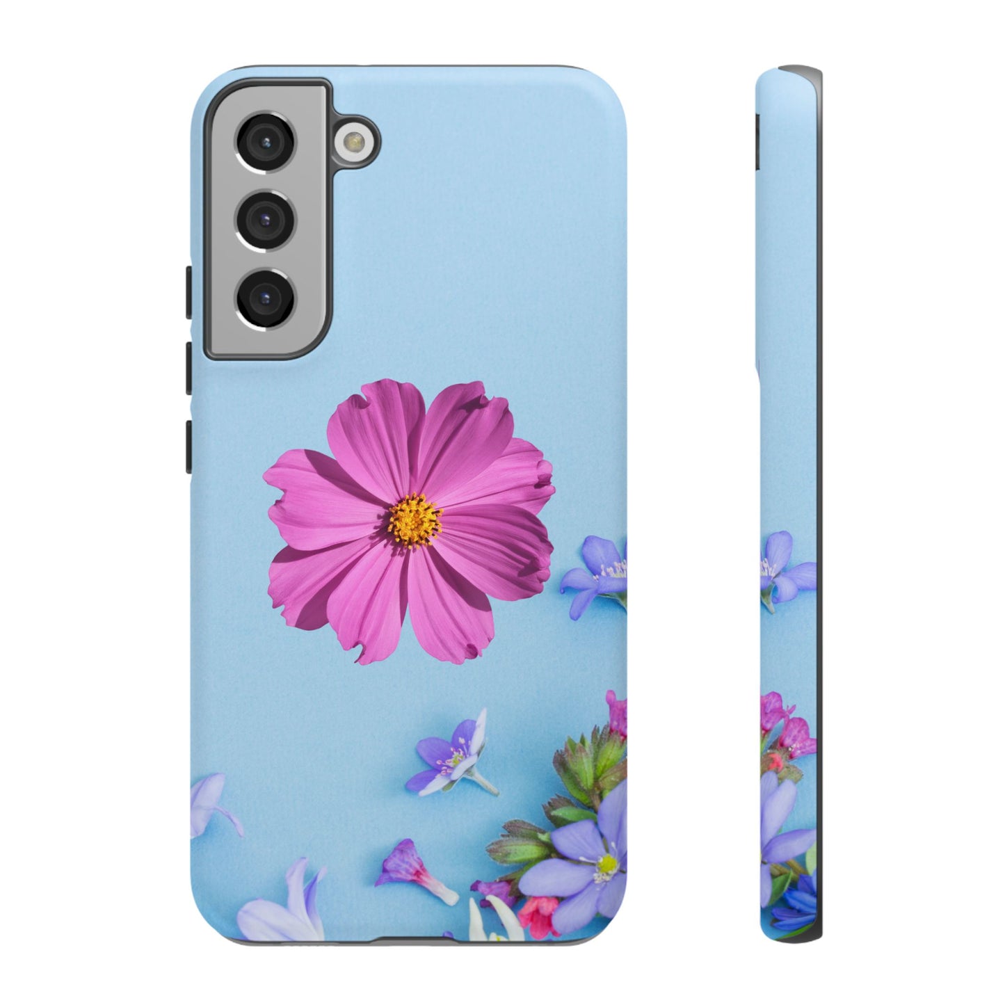 Tough Phone Case - Durable Protection with Vibrant Flower Design