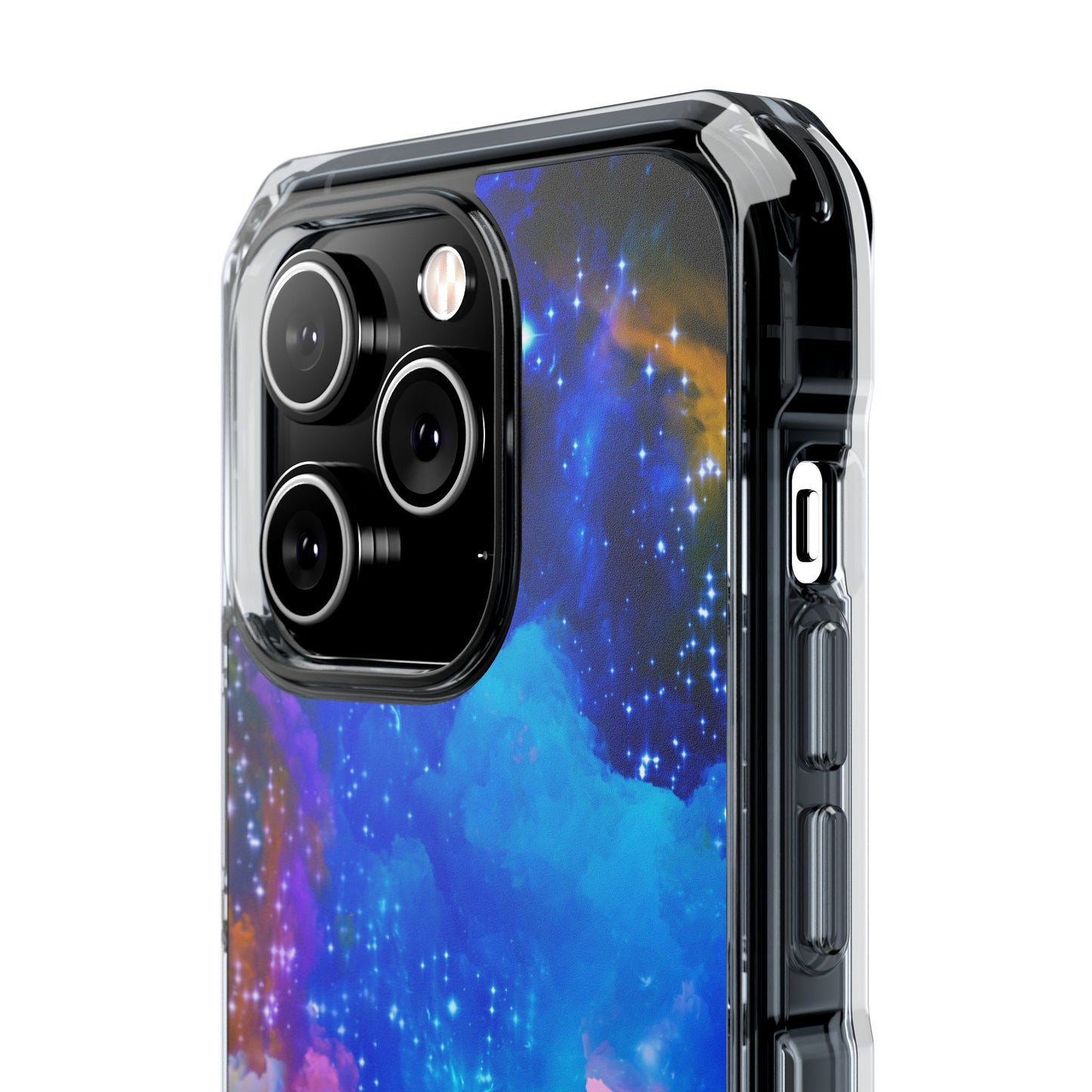 Magnetic Clear Impact Case- Galaxy Themed