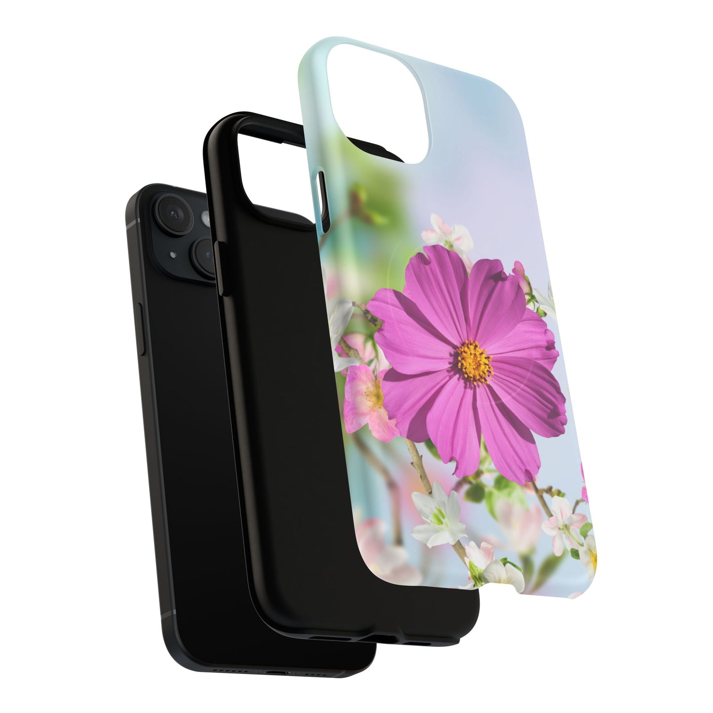 Tough Magnetic Phone Case - Vibrant Flower Design for Nature Lovers