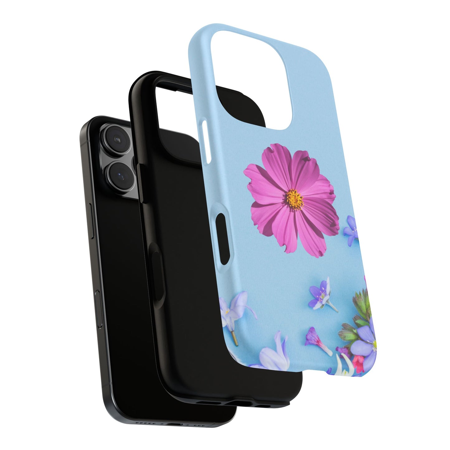 Tough Phone Case - Durable Protection with Vibrant Flower Design