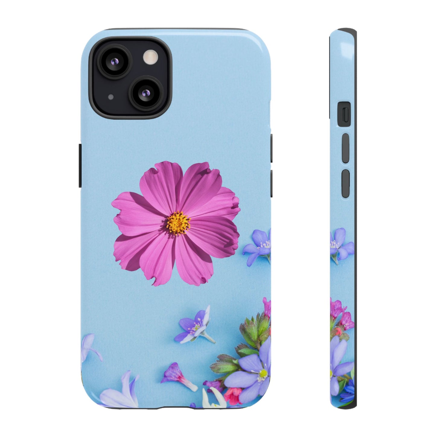 Tough Phone Case - Durable Protection with Vibrant Flower Design