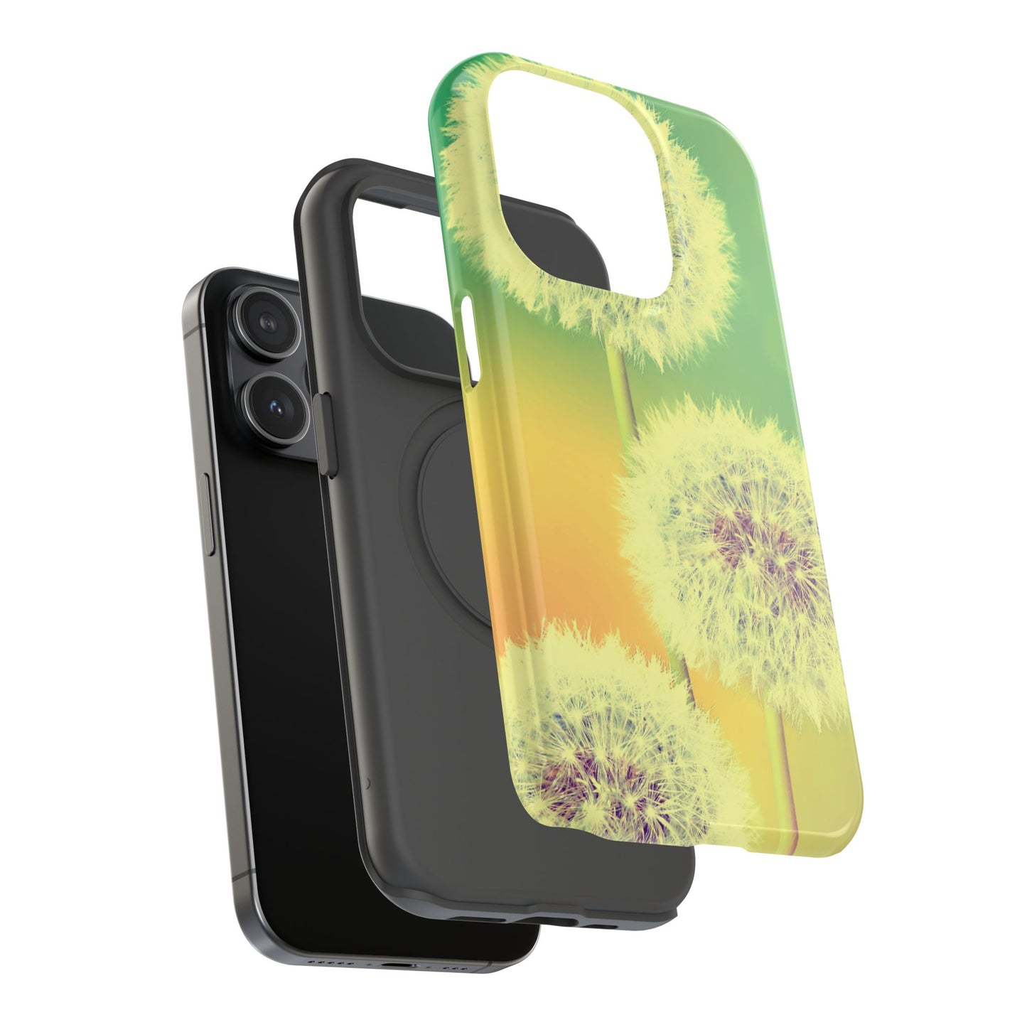 Impact-Resistant Phone Case - Whimsical Dandelion