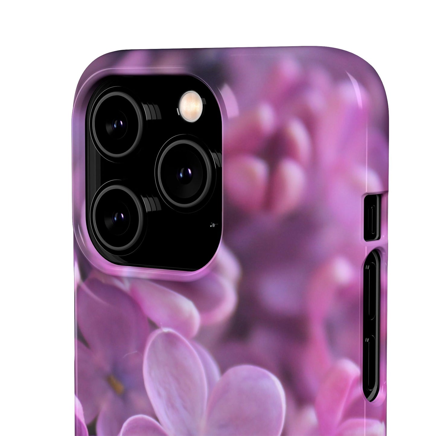 Snap Cases – Vibrant Purple Blossom Design for a Personalized Touch