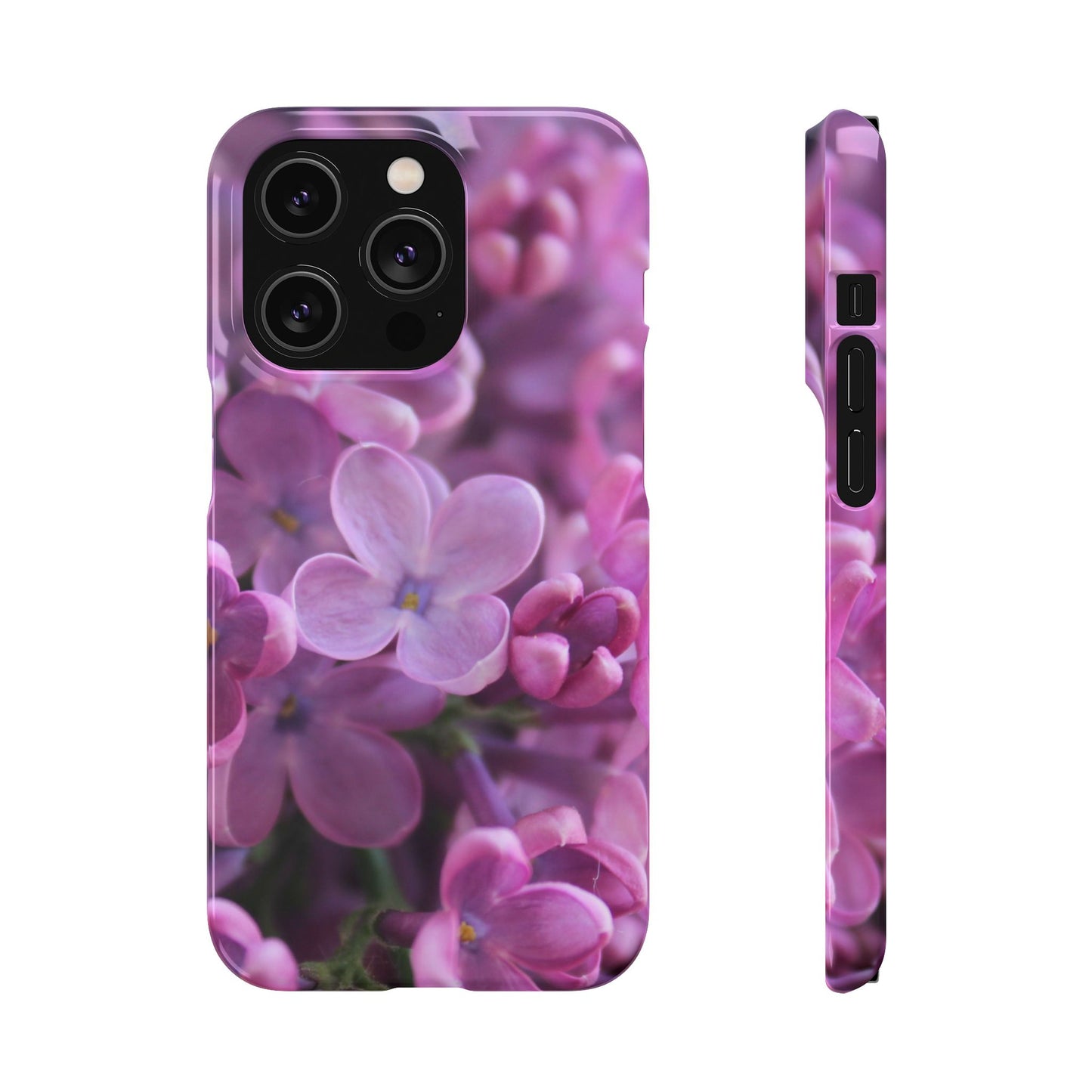 Snap Cases – Vibrant Purple Blossom Design for a Personalized Touch